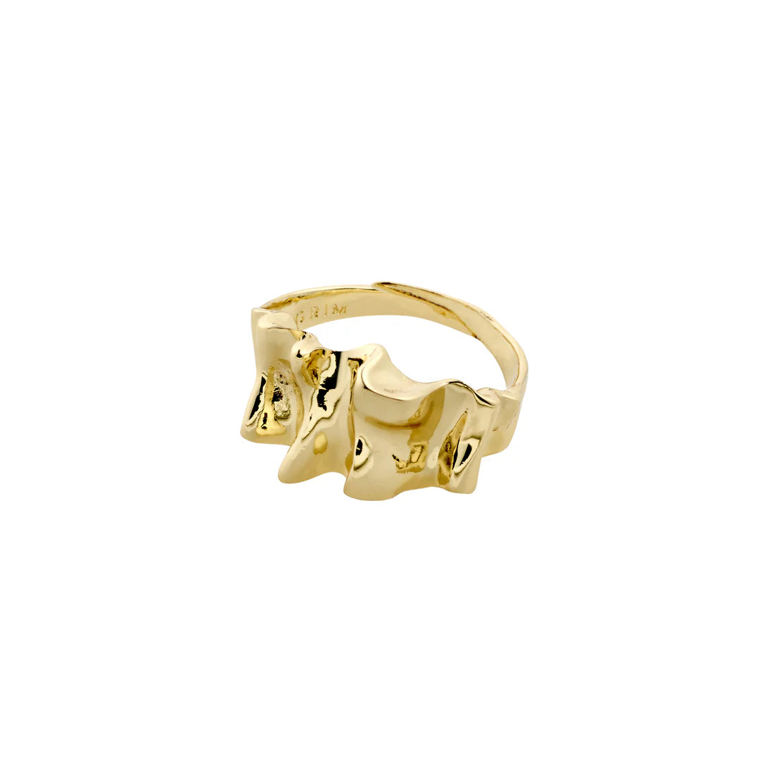 Pilgrim Willpower Sculptural Ring - Gold Plated