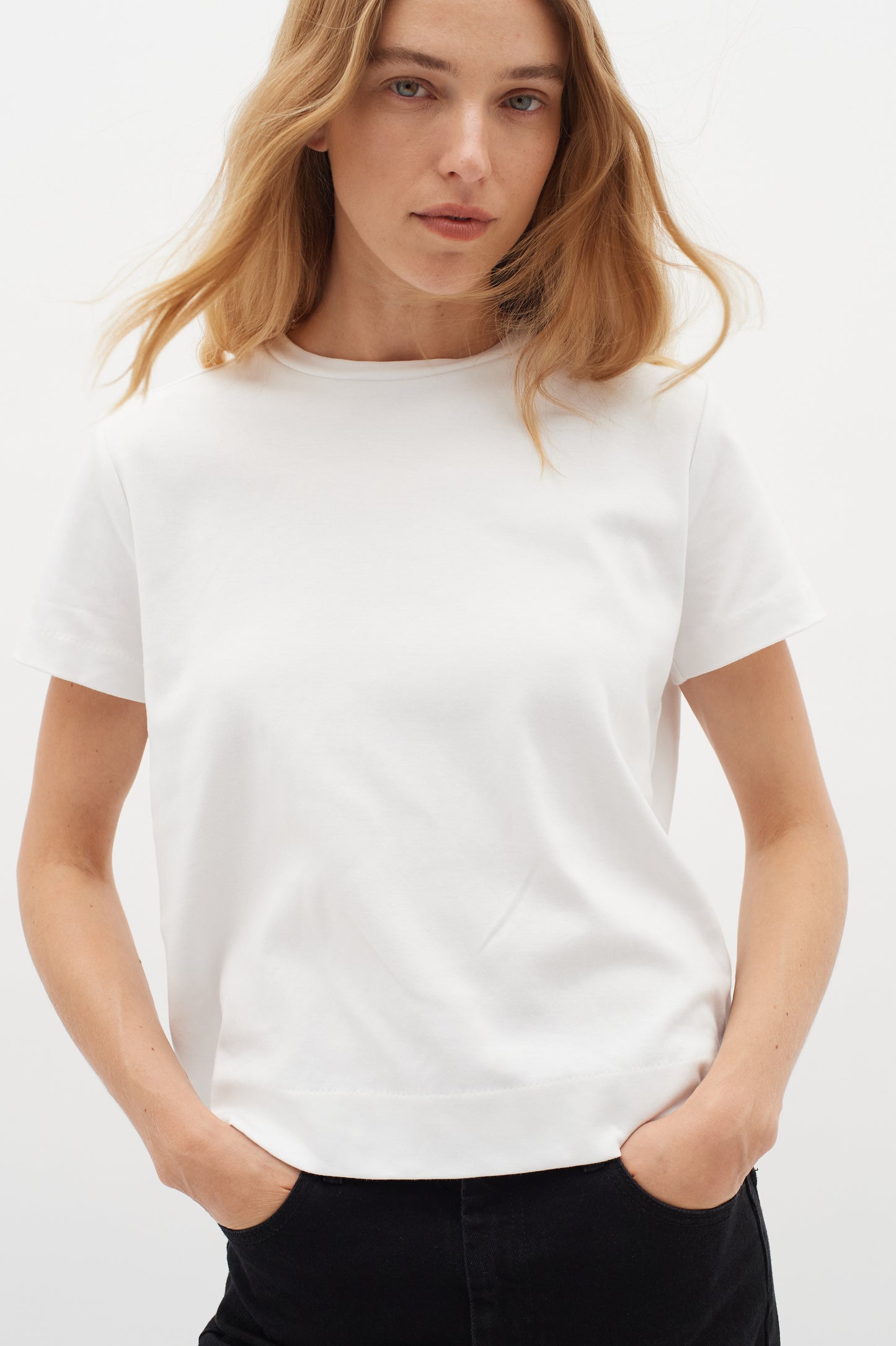 InWear Luke Base Tee - Pure White - xs