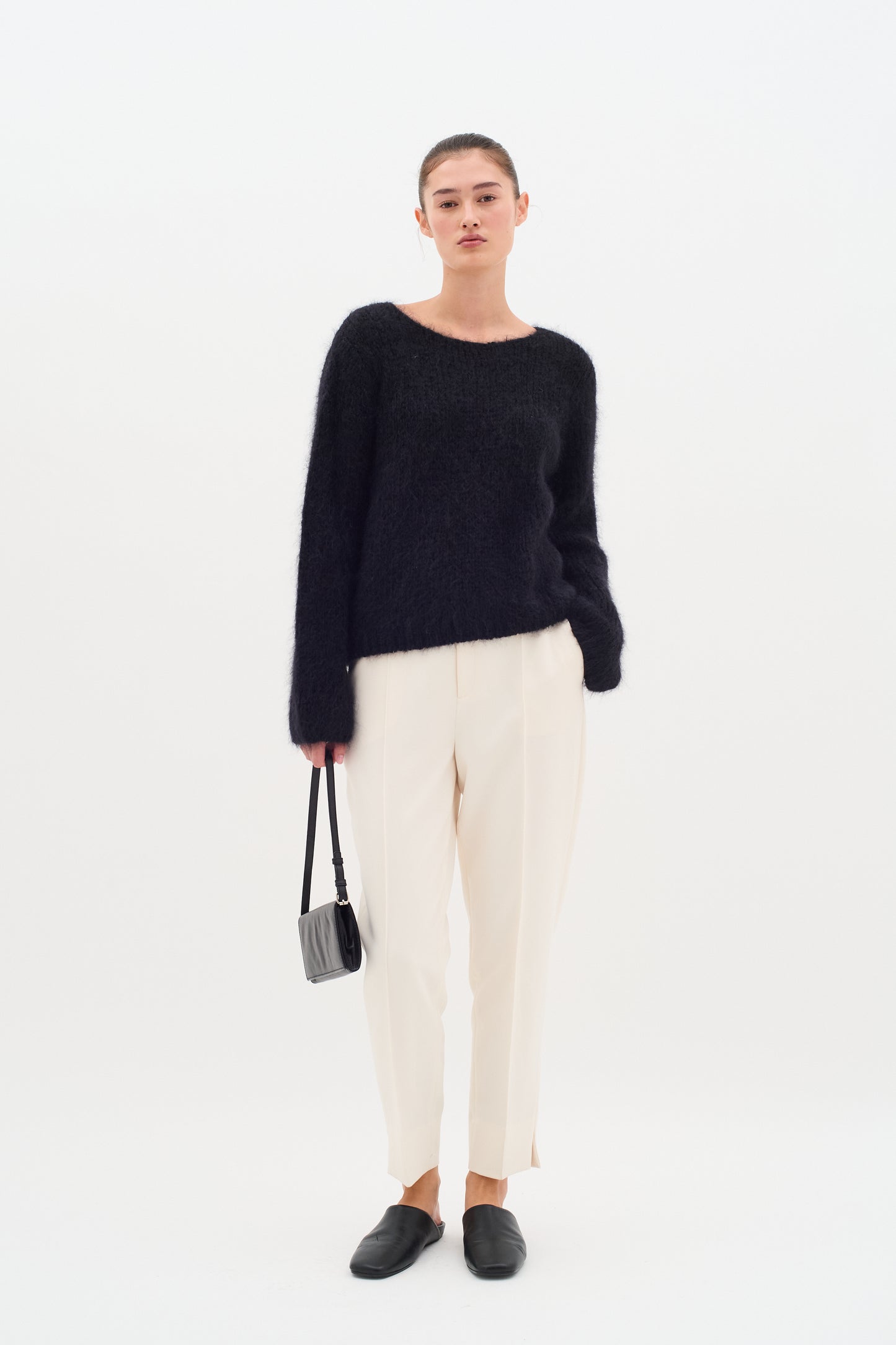 InWear Kail Cigarette Trousers- Vanilla - 34-uk-8