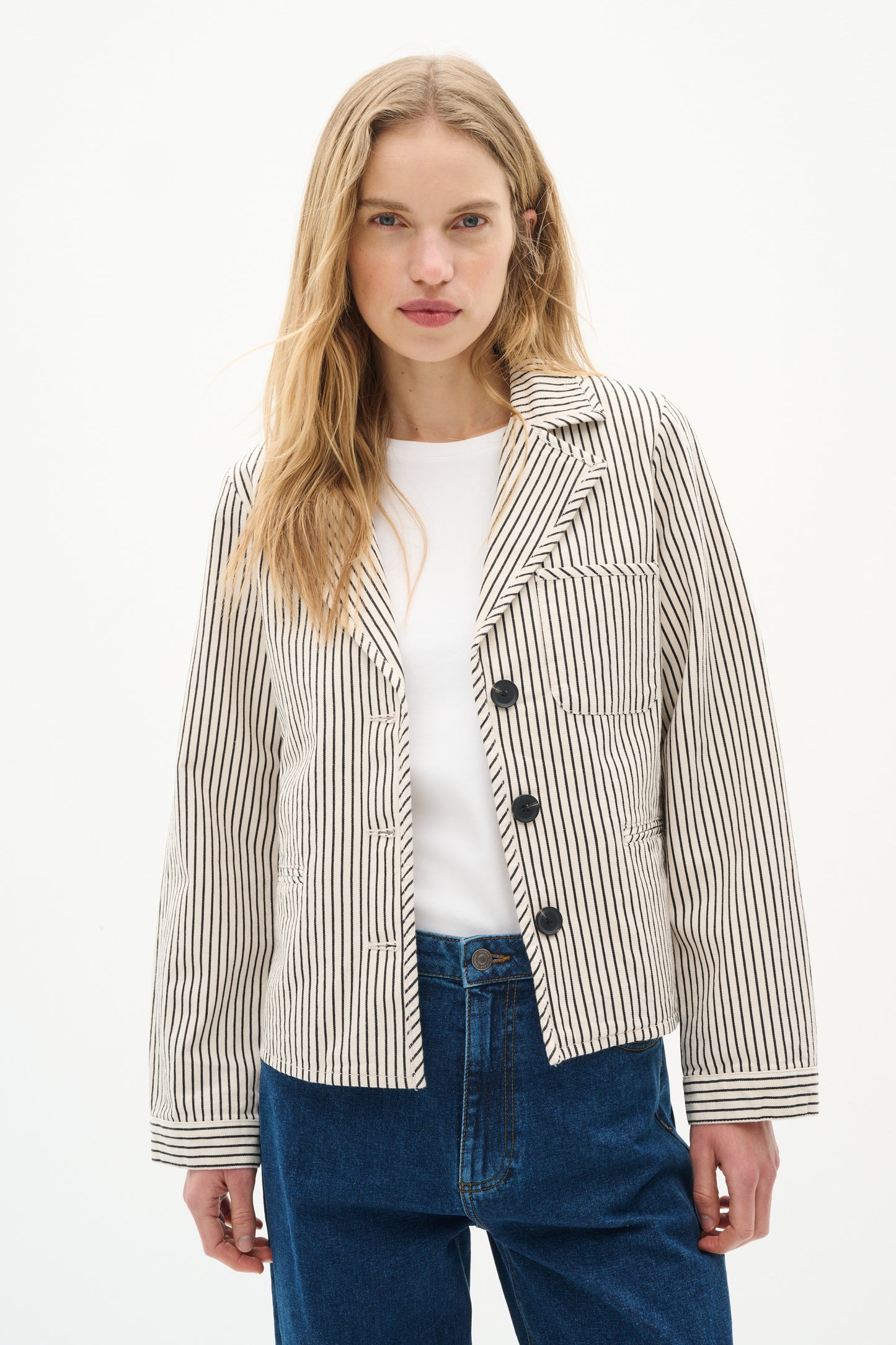 InWear Bai Jacket - Ecru/Black - xs