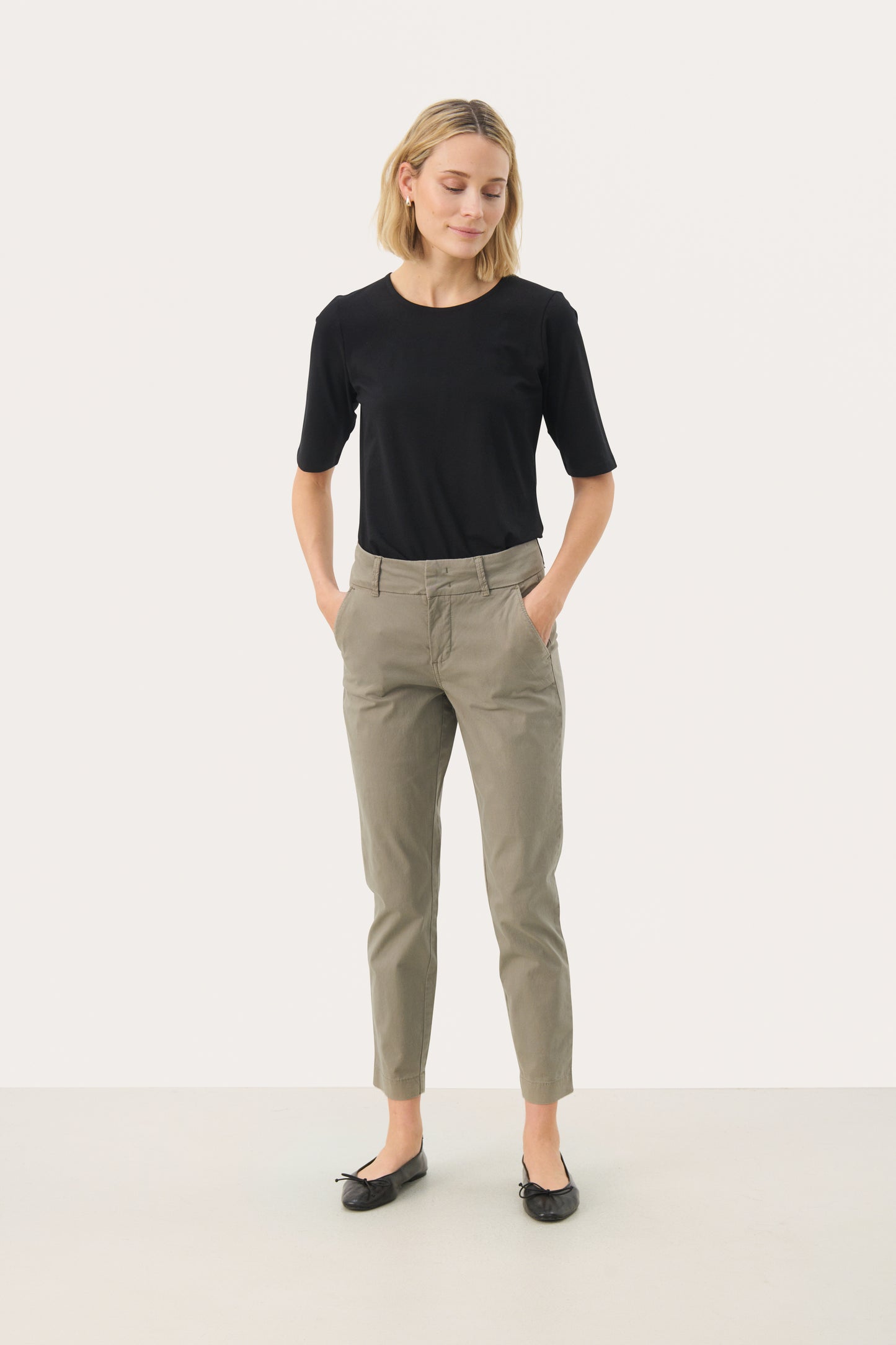 Part Two Soffys Trousers - Vetiver