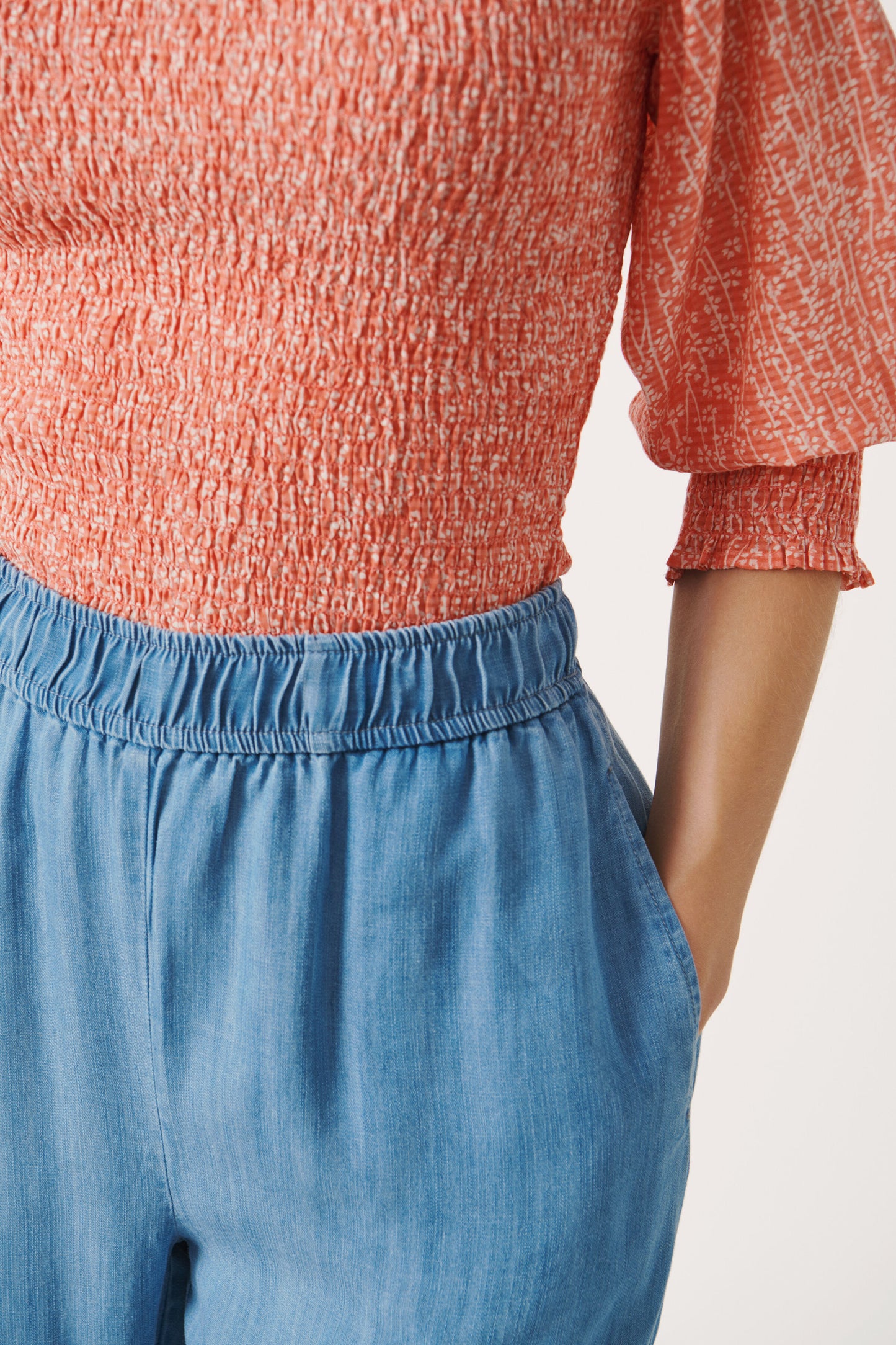 Part Two Vilma Trousers - Blue Denim