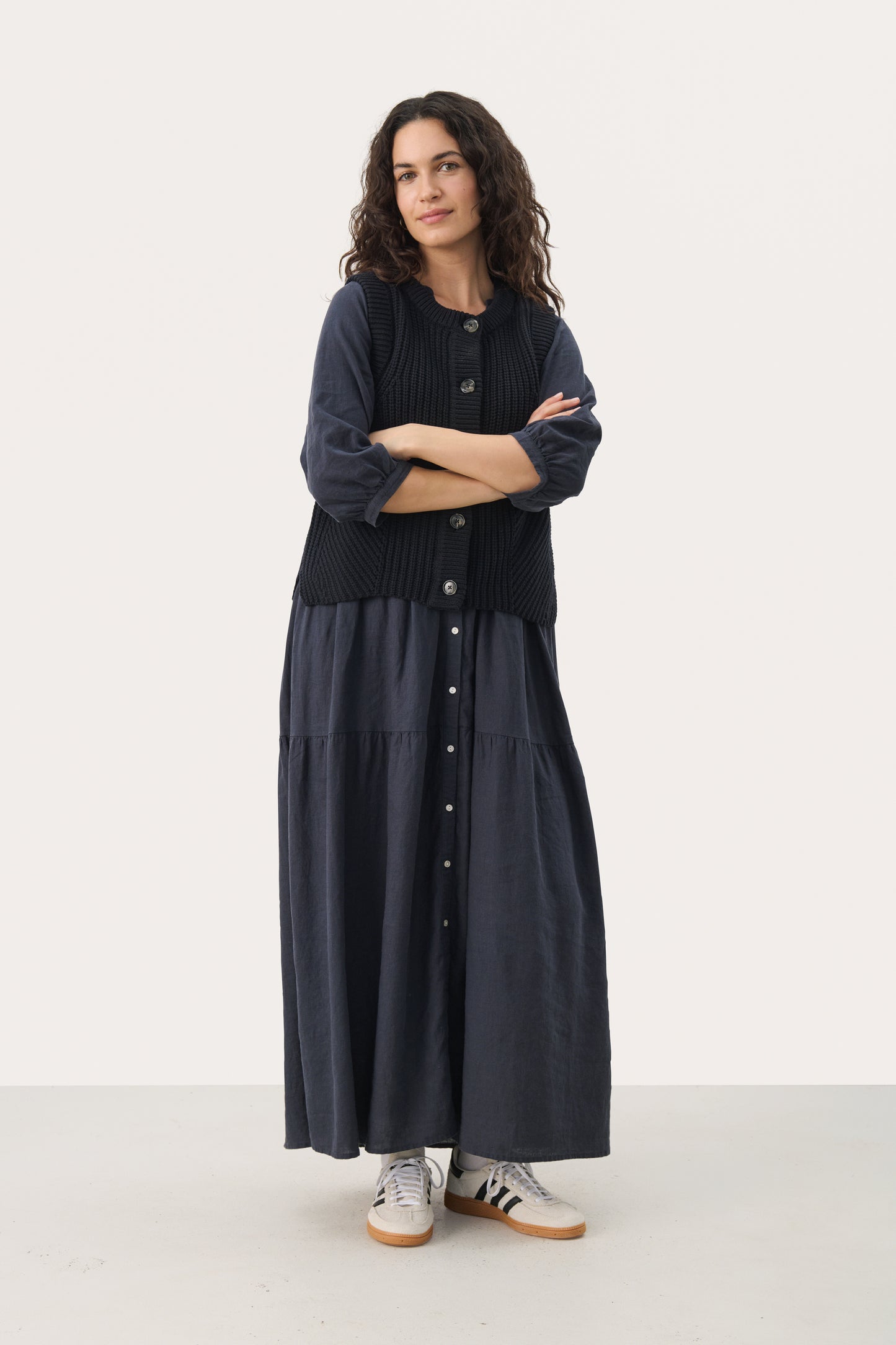 Part Two Noemie Waistcoat - Dark Navy - xs