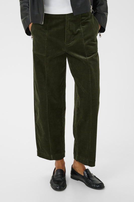 Part Two Netta Corduroy Trousers - Bettle