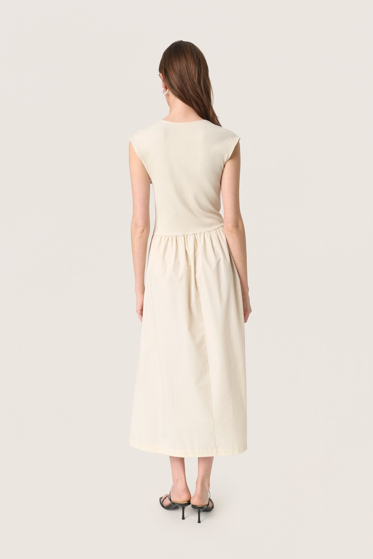 Soaked In Luxury Simone Phoebe Dress - Oatmeal