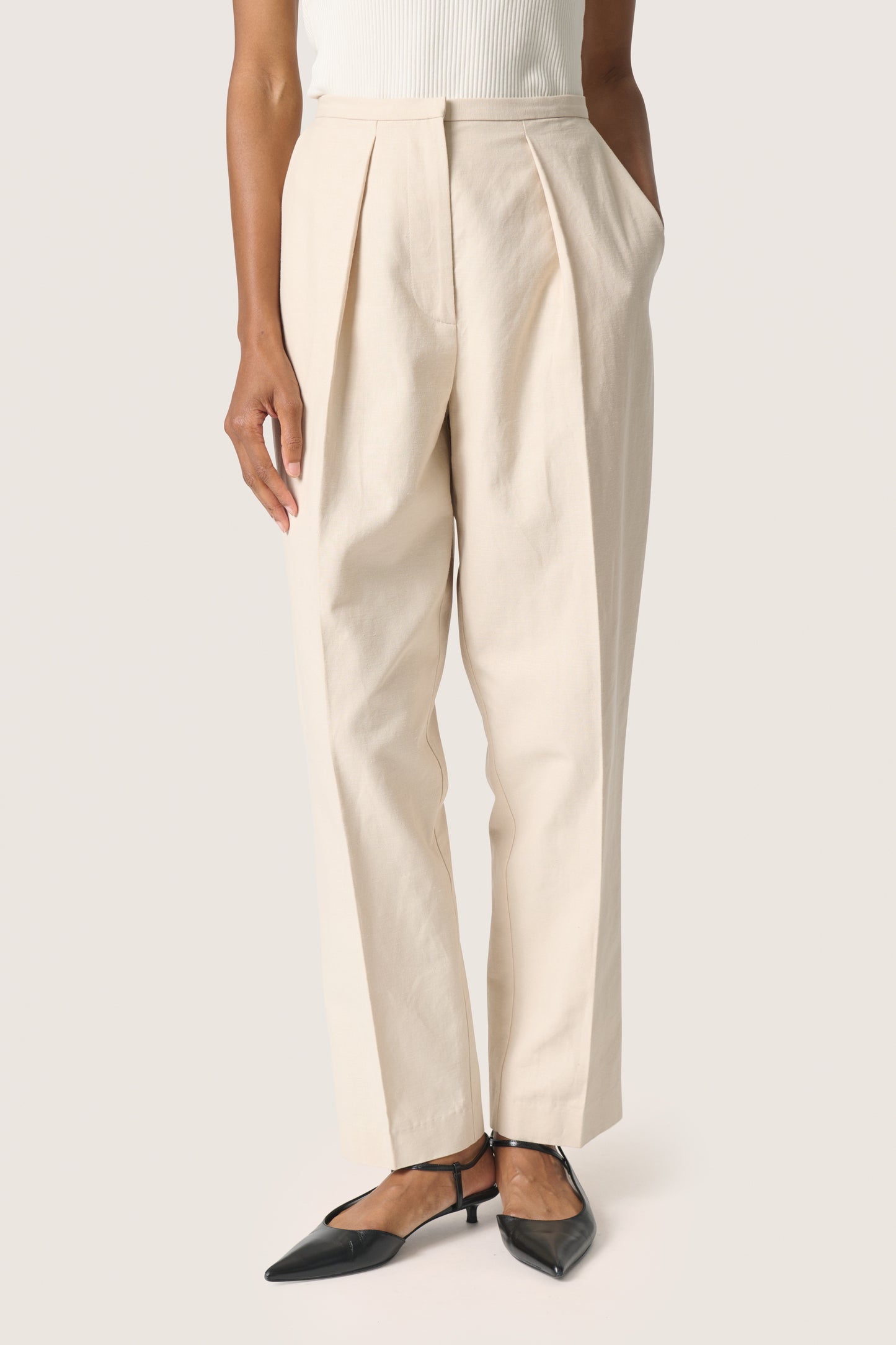 Soaked in Luxury Linnena Pants - Ancient Scroll - xs