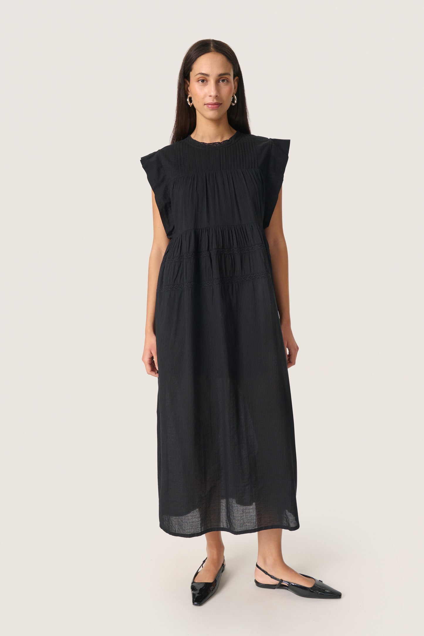 Soaked in Luxury Amona Maxi Dress - Black - xs