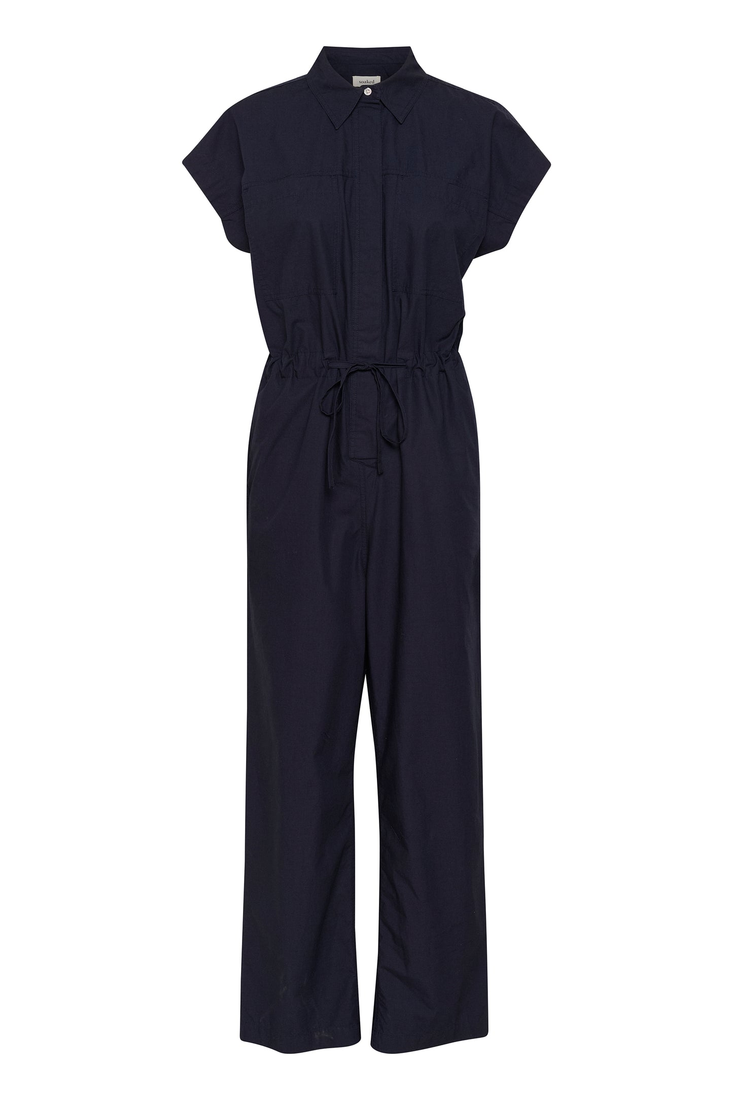 Soaked In Luxury Oleane Jumpsuit - Midnight Sky