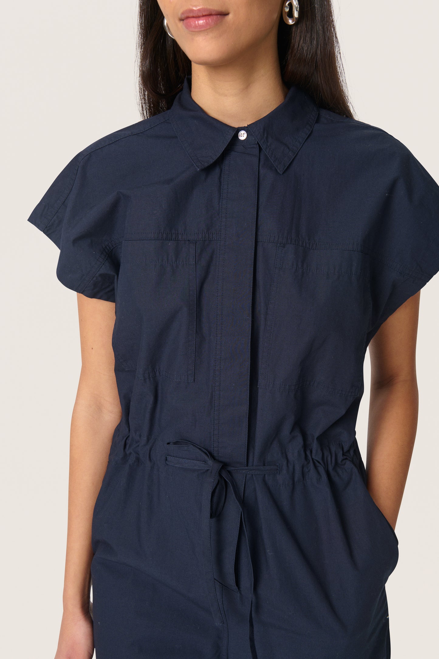 Soaked In Luxury Oleane Jumpsuit - Midnight Sky