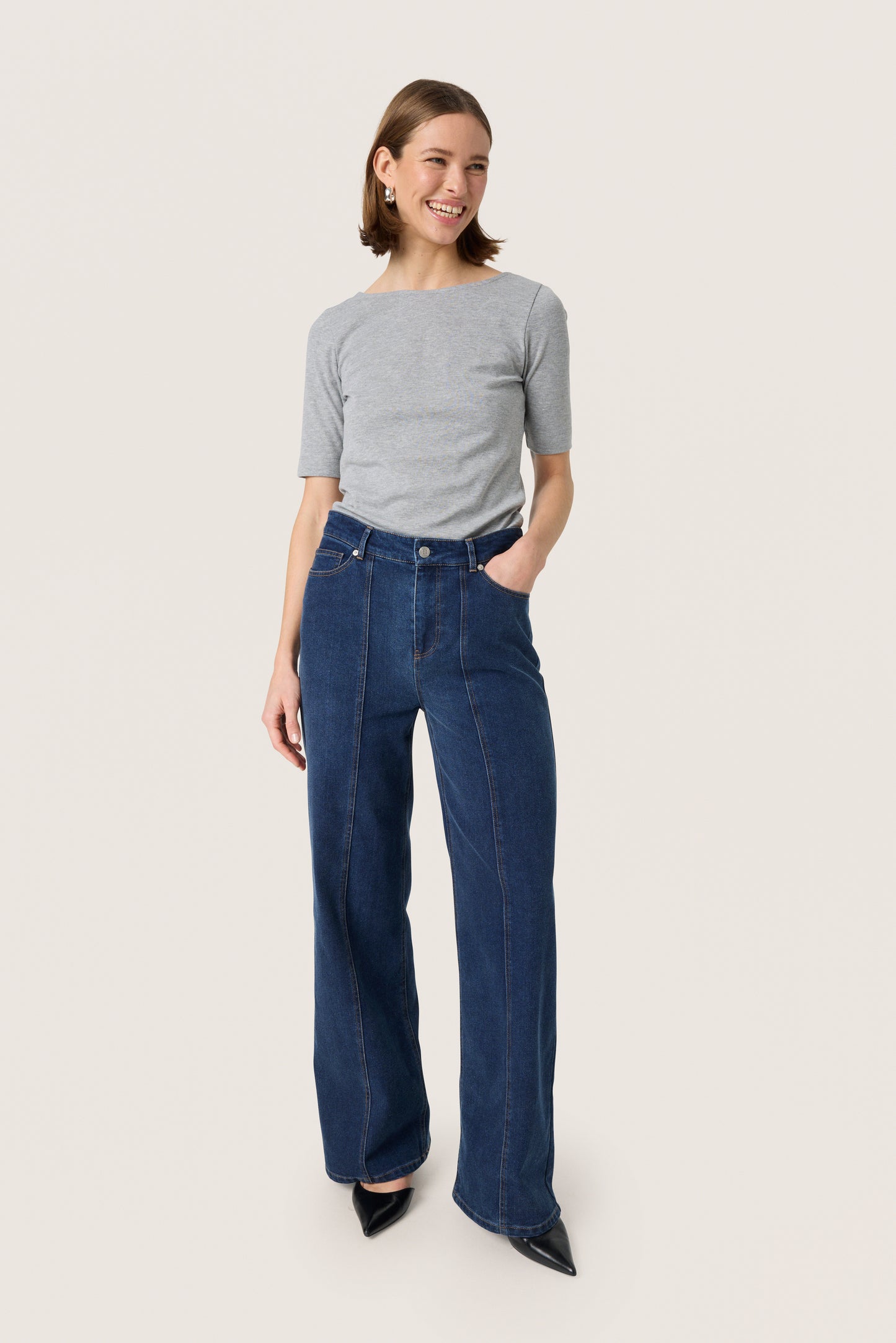 Soaked In Luxury Calianna Jeans - Dark Blue - xs