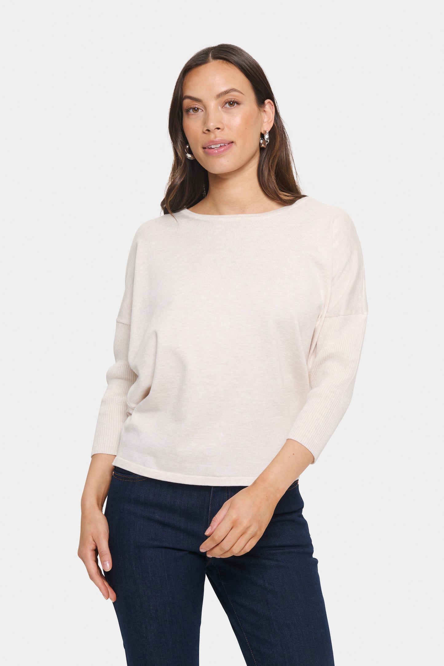 Saint Tropez Mila Round Neck Pullover