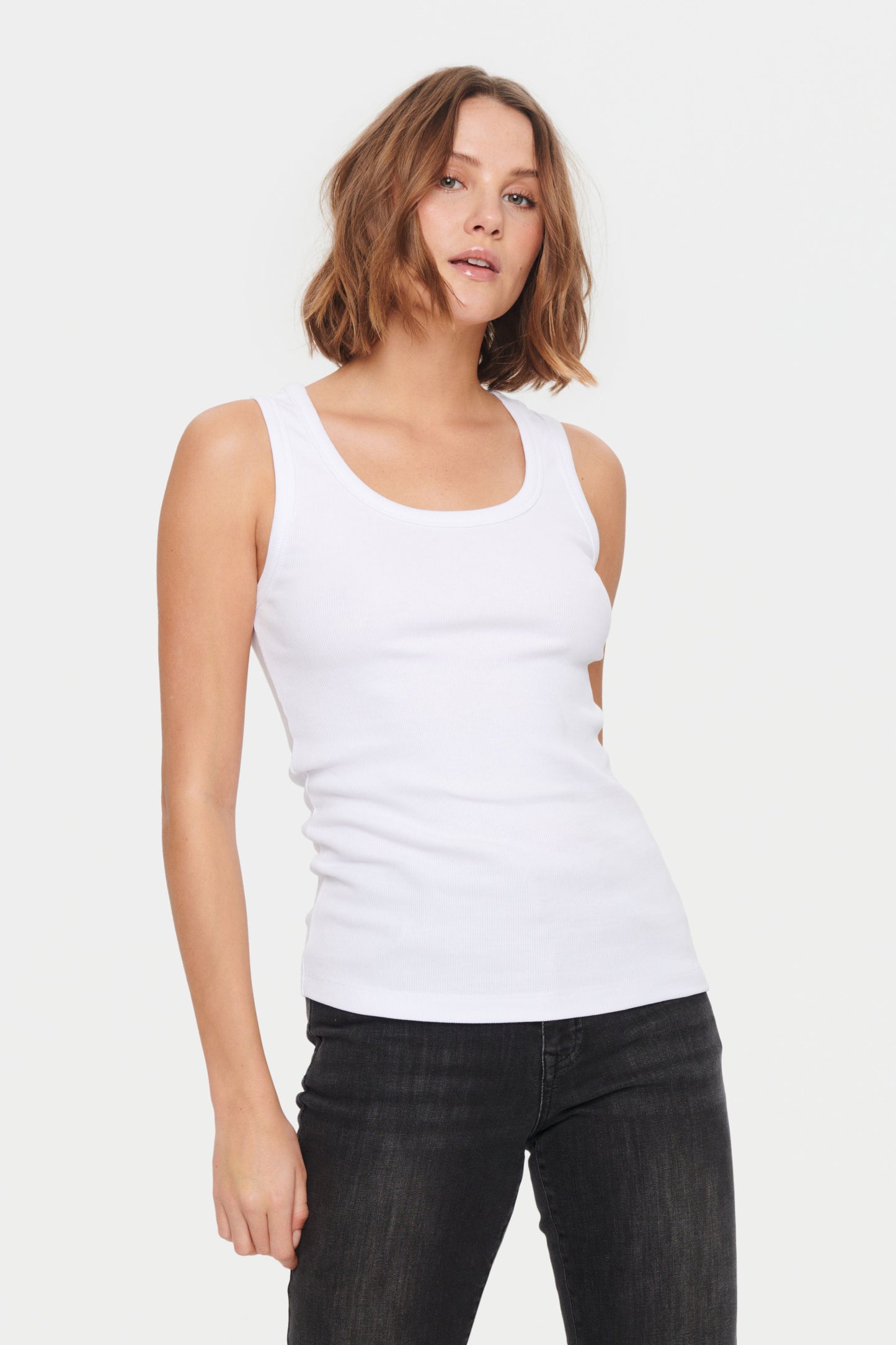 Saint Tropez Aster Tank Top - white