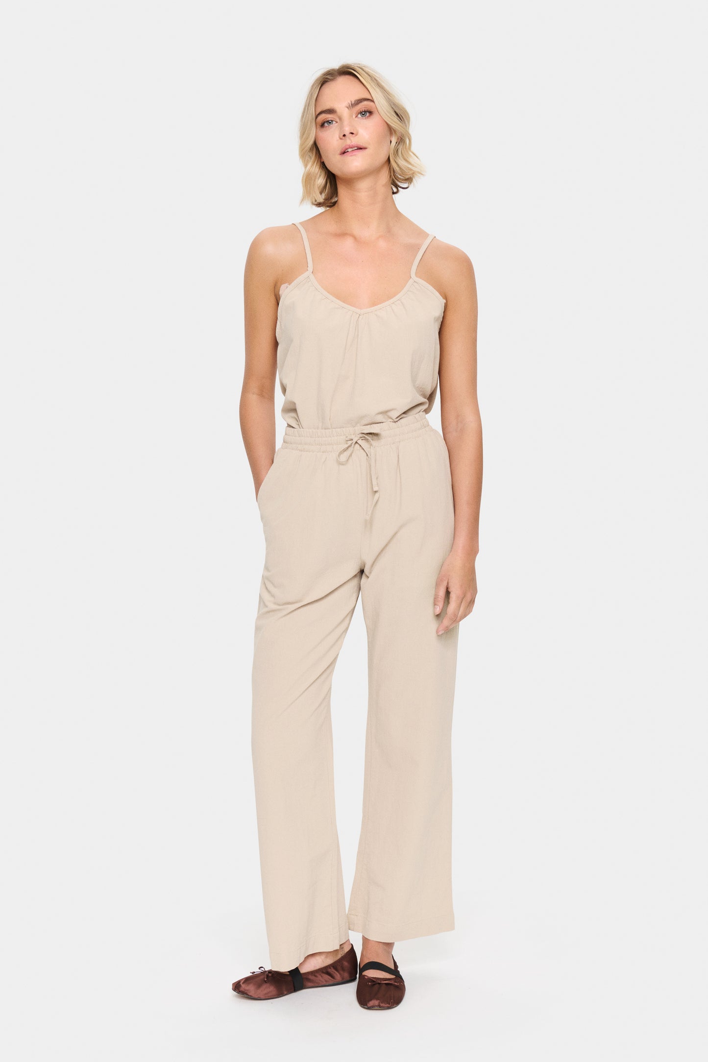 Saint Tropez Zalinda Trousers - Plaza Taupe