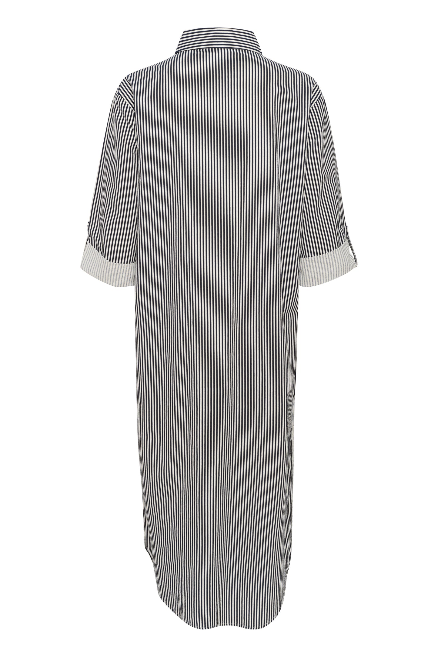 Saint Tropez Zalinda Stripe Shirt Dress - Ice Nightsky