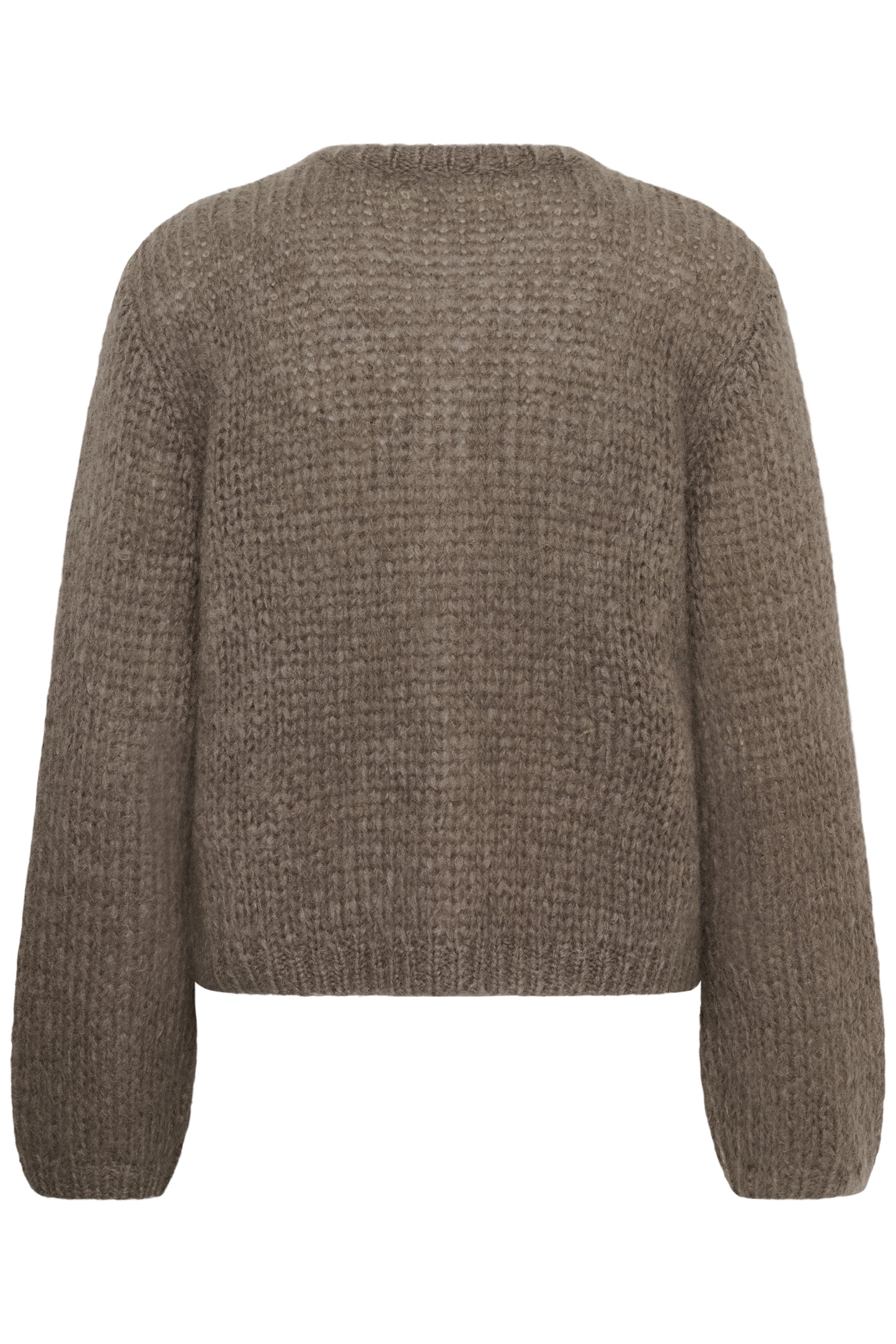 Inwear Jetra Mohair cardigan in a cinder brown colour