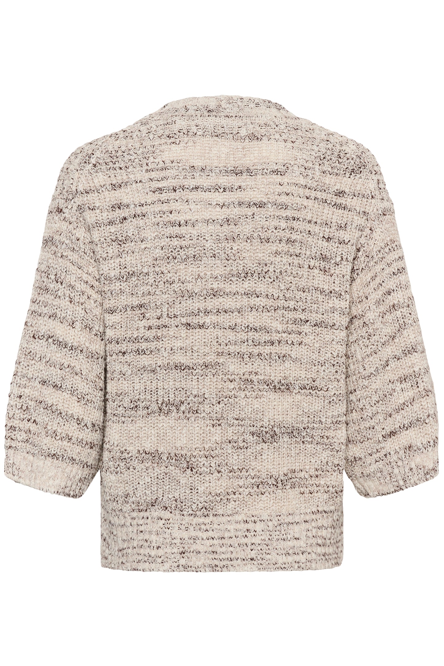 InWear Duai Pullover in Nature Mix with 3/4 sleeves and round neckline