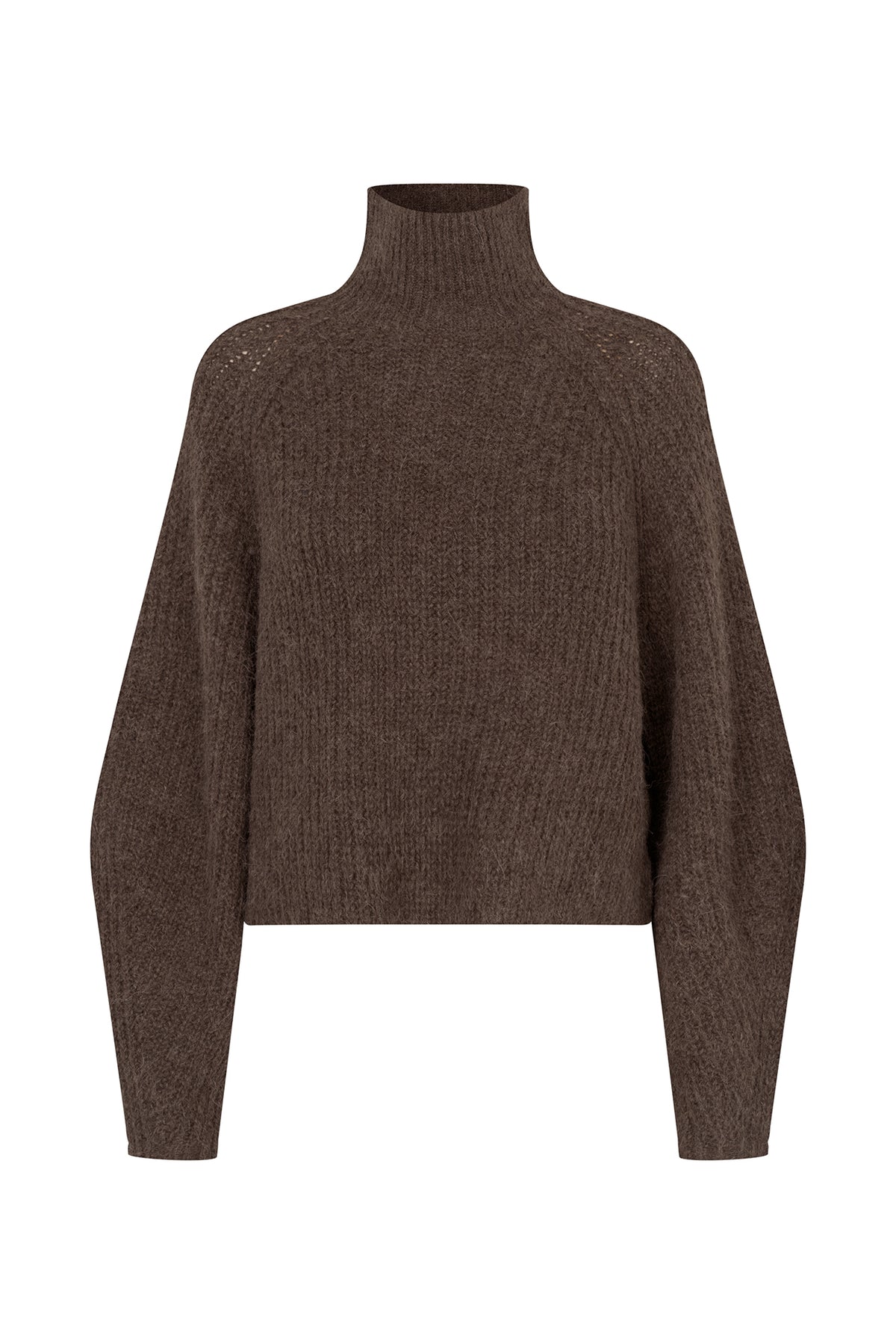 Lollys Laundry Elio Knit Jumper in Dark Mokka.