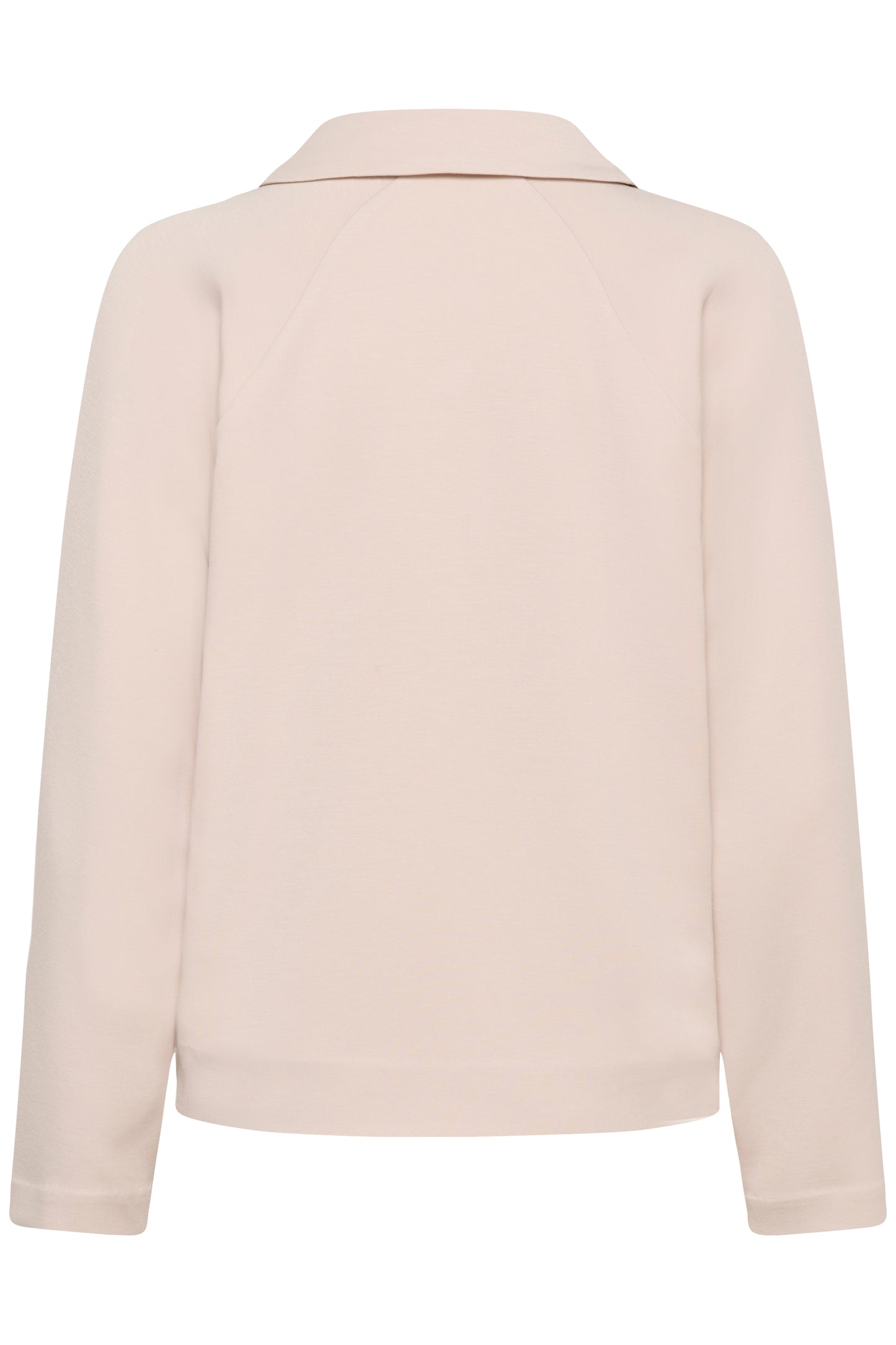 Haze colour InWear Polo Blouse with long sleeves and v neck