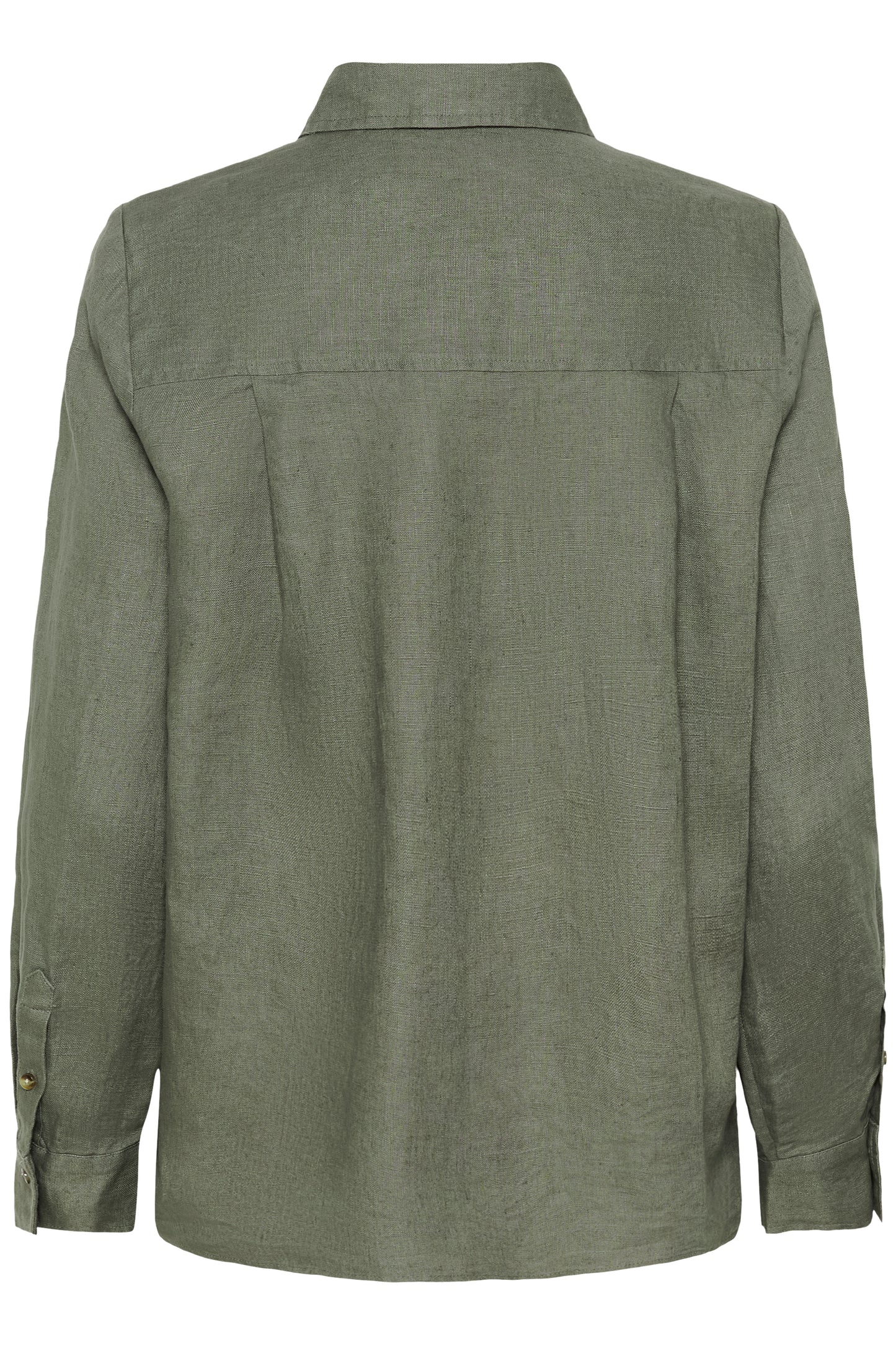 InWear Green Linen Dilana shirt with button details