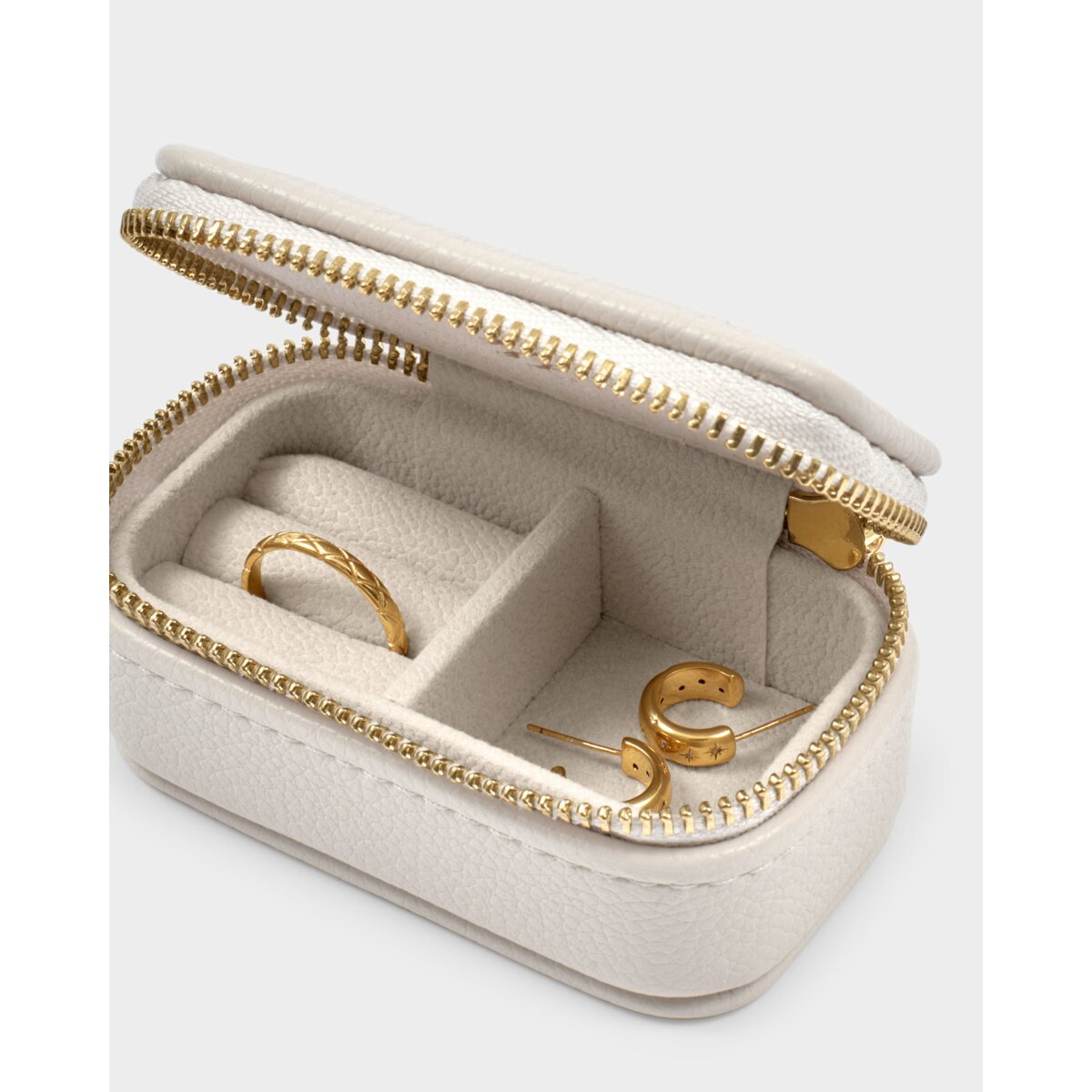 Katie Loxton Mini Travel Jewellery Box in Off White