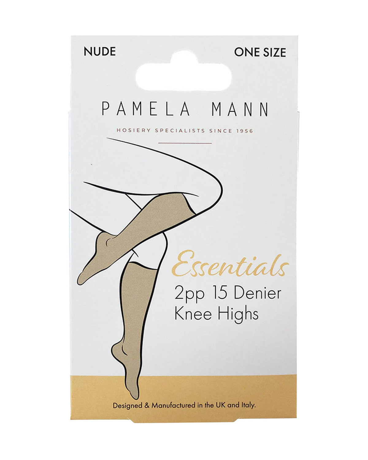 Pamela Mann Nude Sheer Knee High Socks