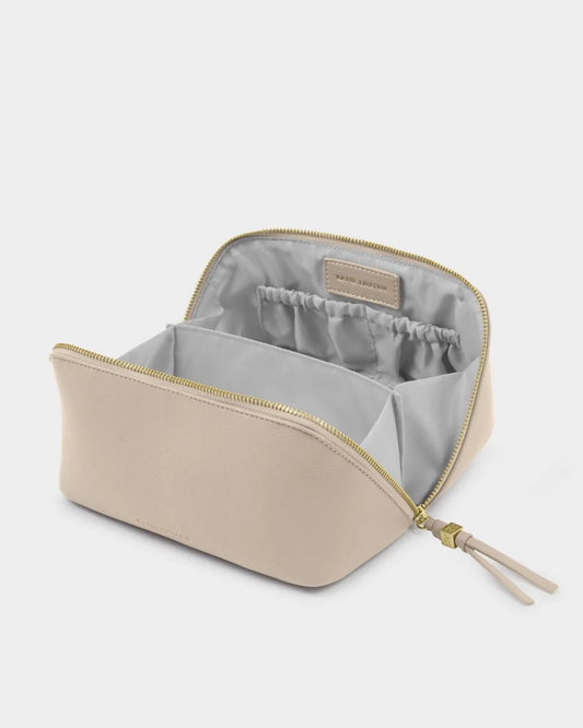 Katie Loxton Soho Medium Makeup Bag in Oyster