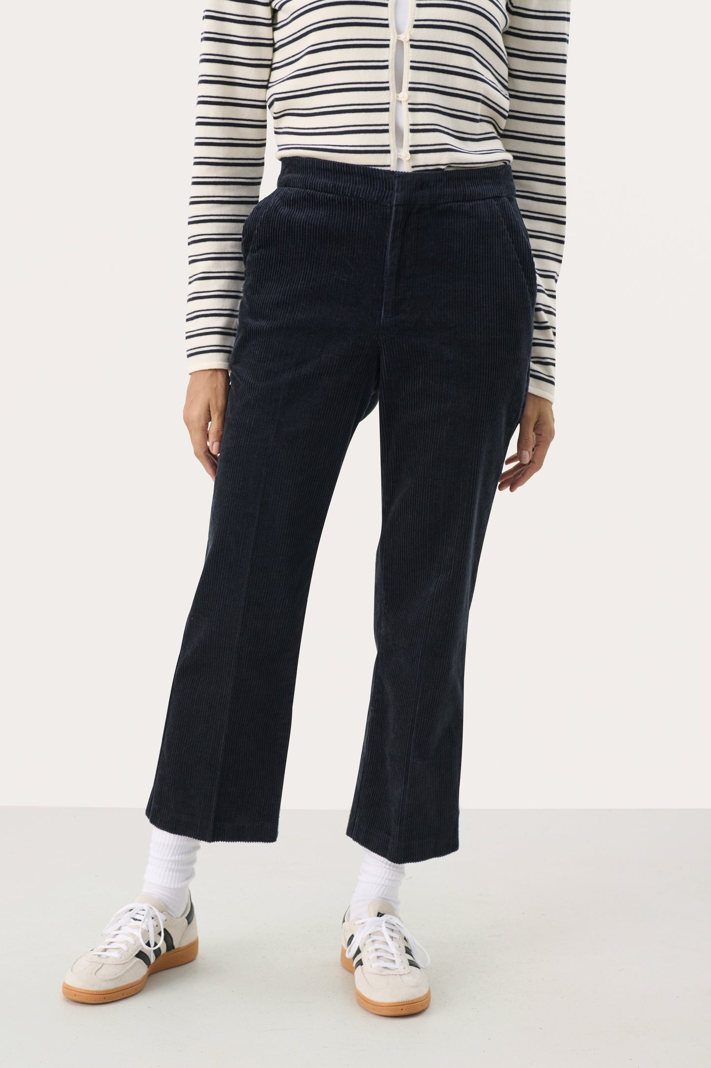 Part Two Mishas Corduroy Trouser - Dark Navy