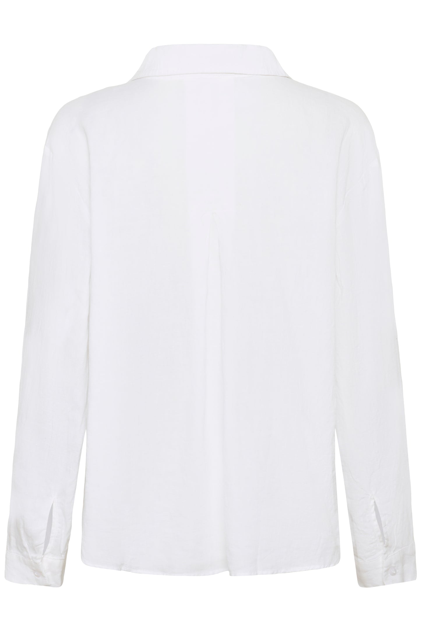 Part Two White Linen Ayo Shirt on a white background