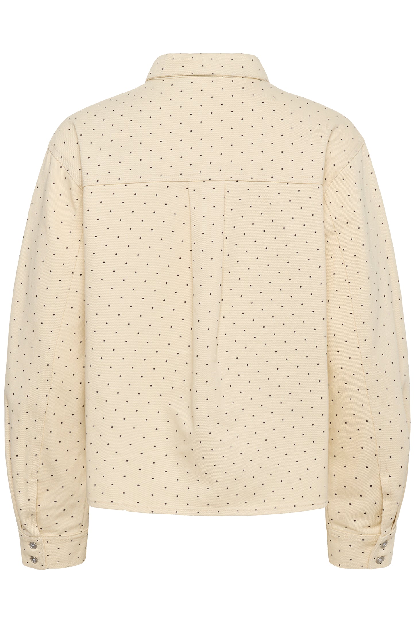 Saint Tropez Patricia beige polka dot shirt