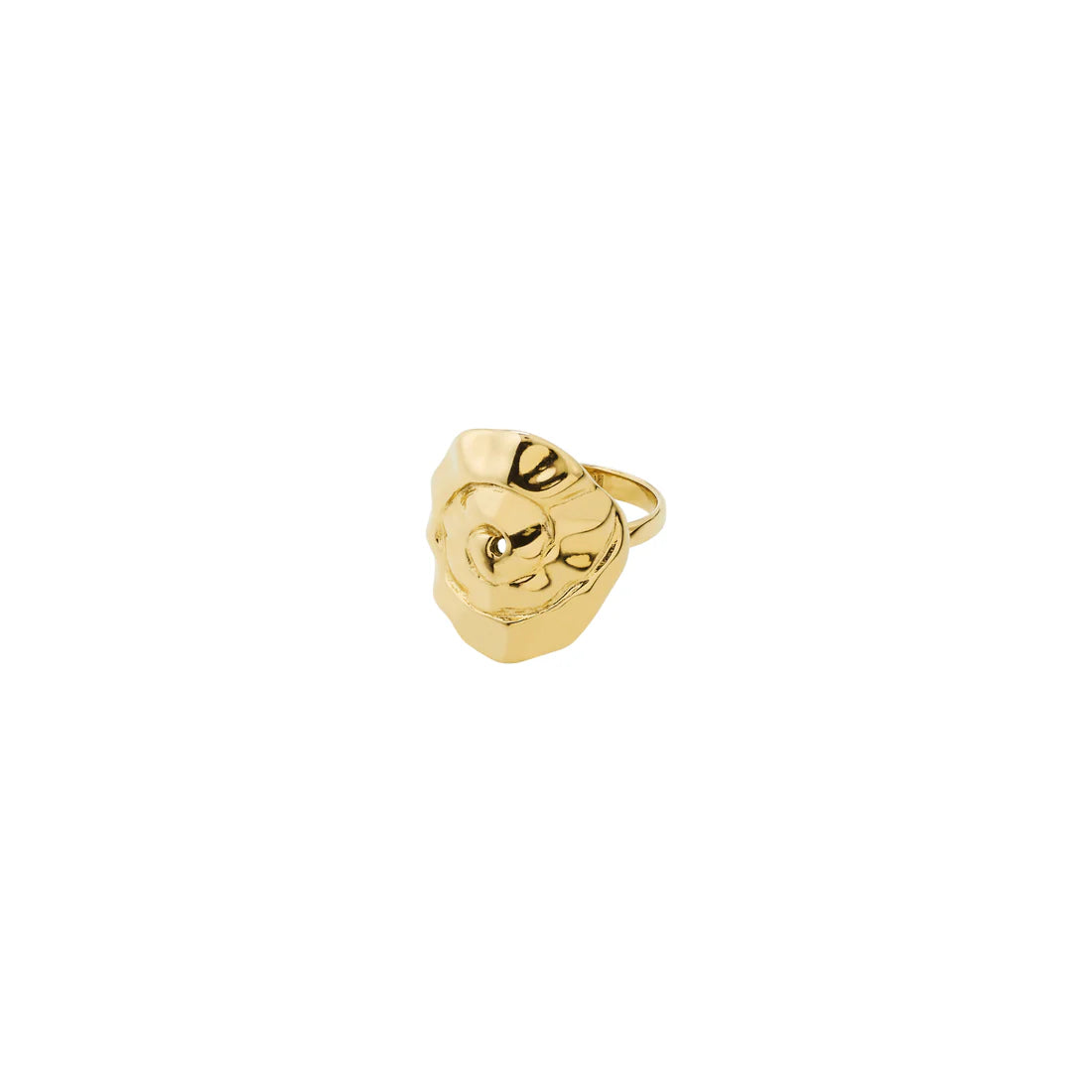 Pilgrim Gold Plated Haze Ring on White Background