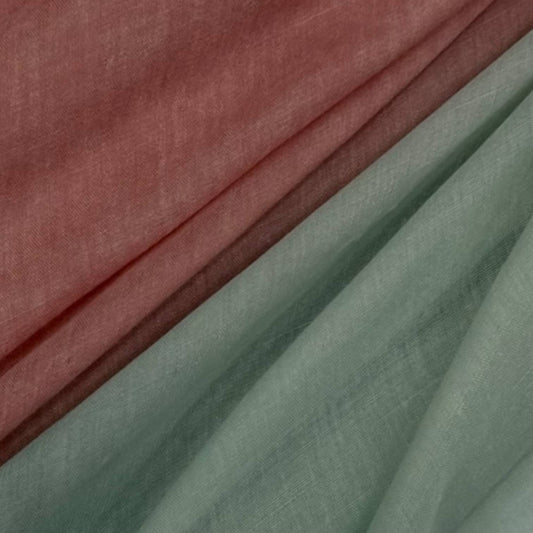 Ombre lightweight scarf in cotton viscose blend with gradient shading