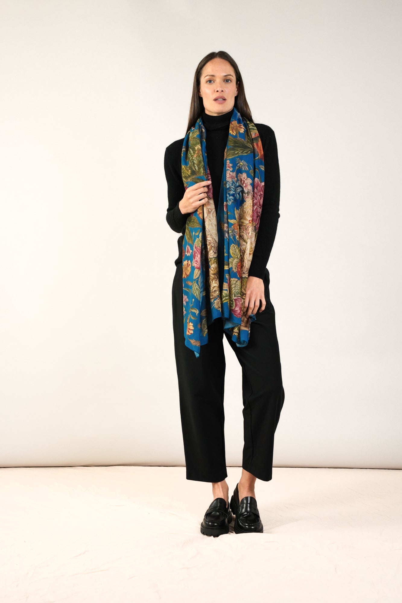 One Hundred Stars Primula Scarf - Teal - Default Title
