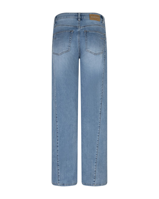Red Button Claudett Slanted Seam Wide Leg Light Blue Jeans