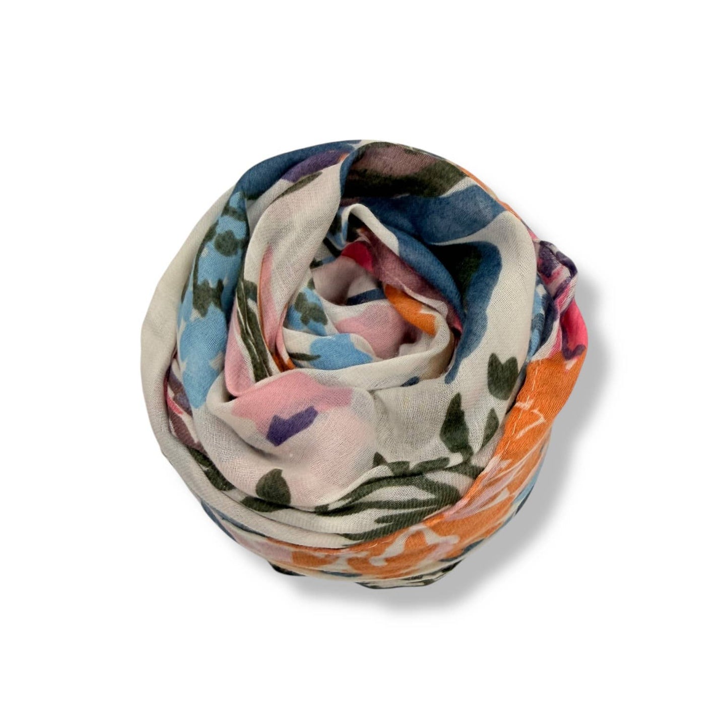 Soft Vintage Floral Print Scarf