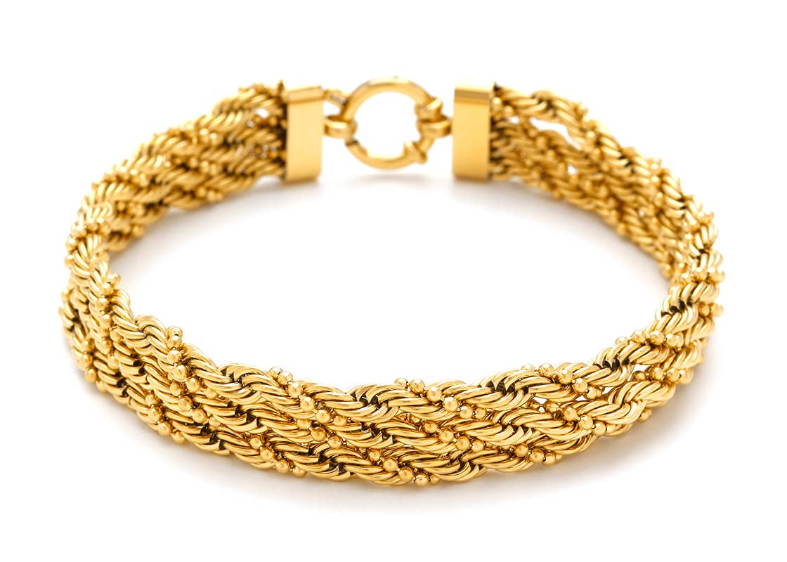 Bijoux Twisted Multi-Chain Bracelet