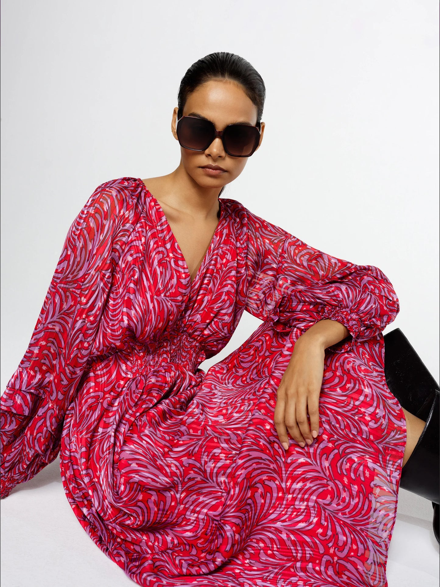 French Connection Amy Calista Midi Dress