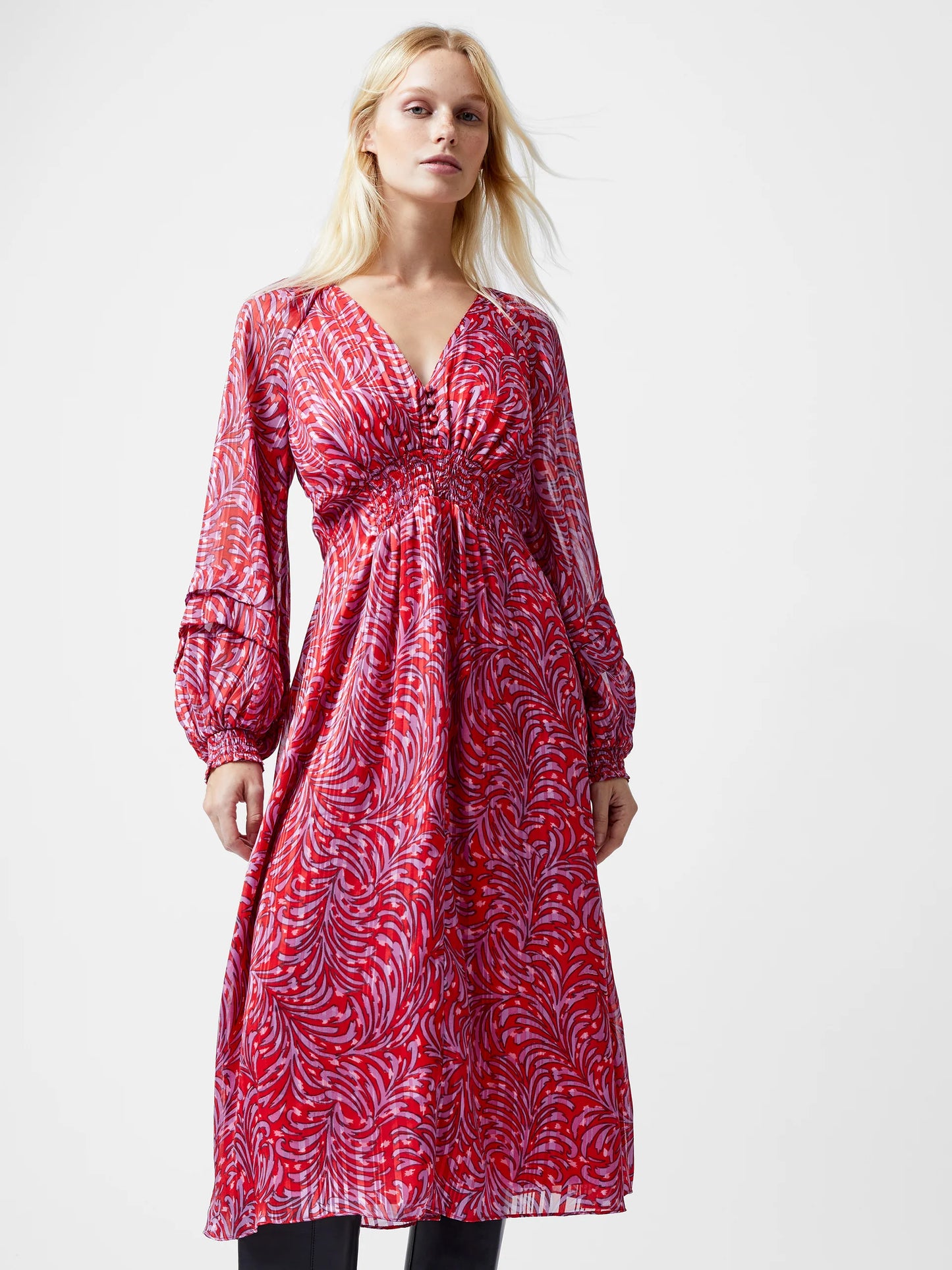 French Connection Amy Calista Midi Dress
