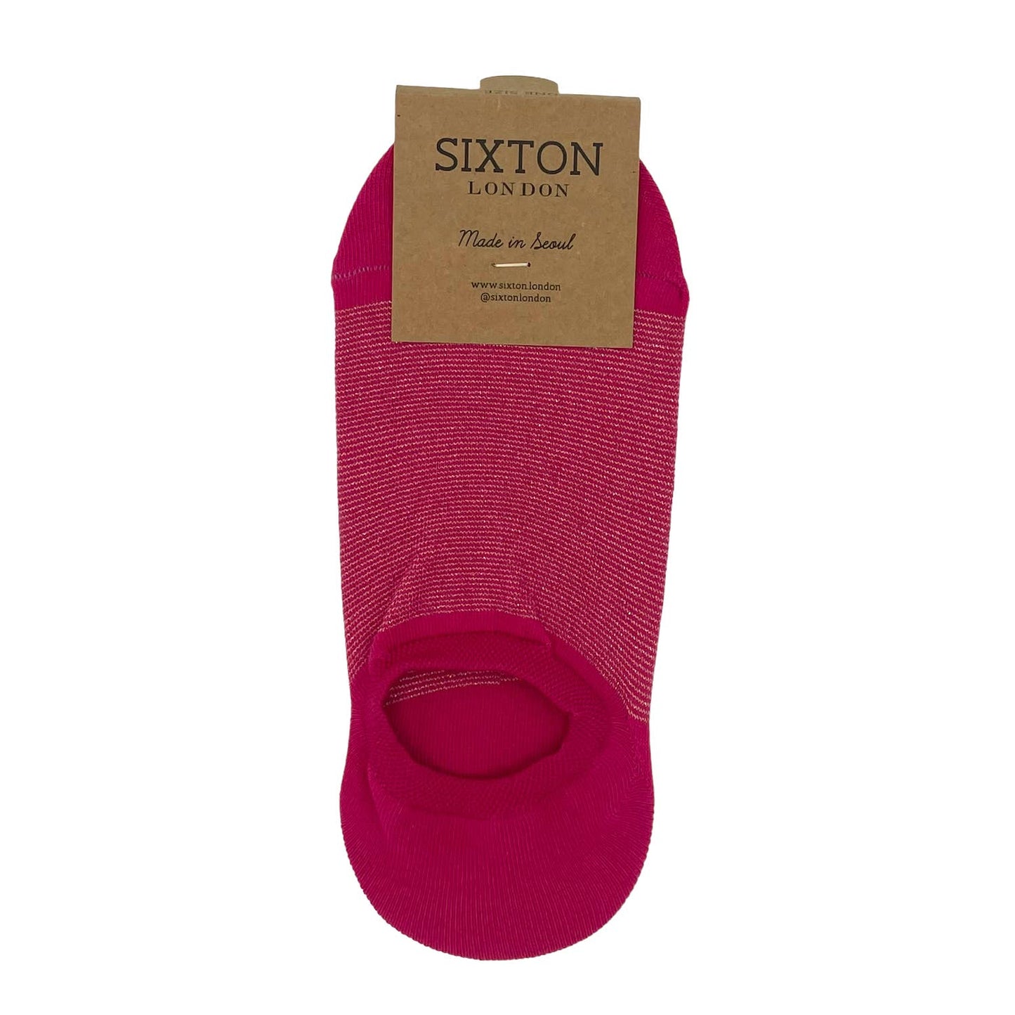 Sixton Tokyo trainer socks: Bright pink - Default Title