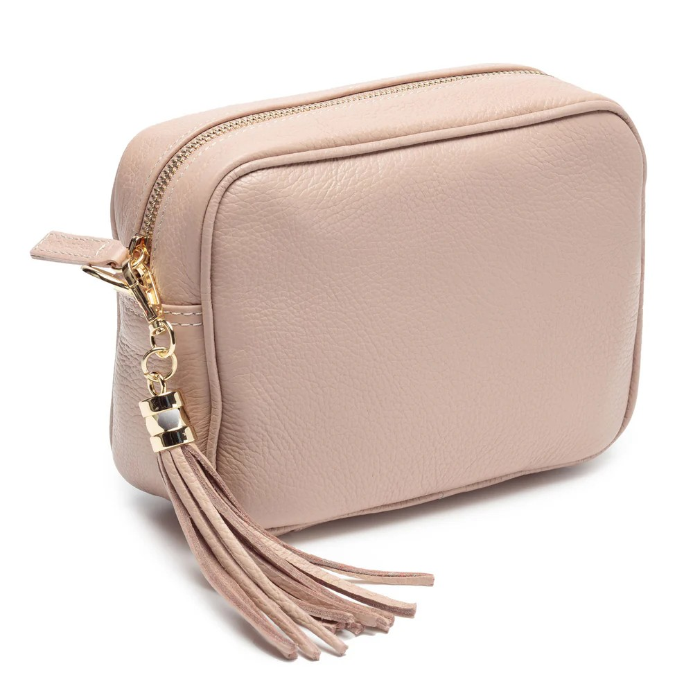 Elie Beaumont Cross Body Tassel Bag - Nude - Default Title