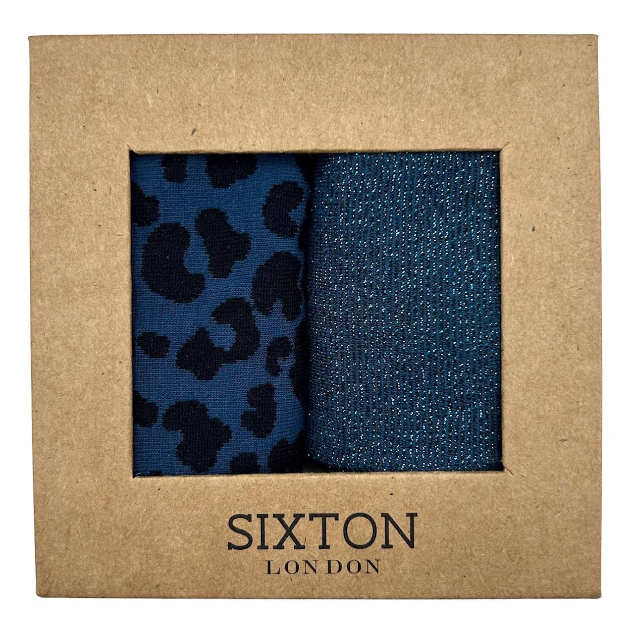 Denim Leopard & Tokyo sock box duo - Default Title
