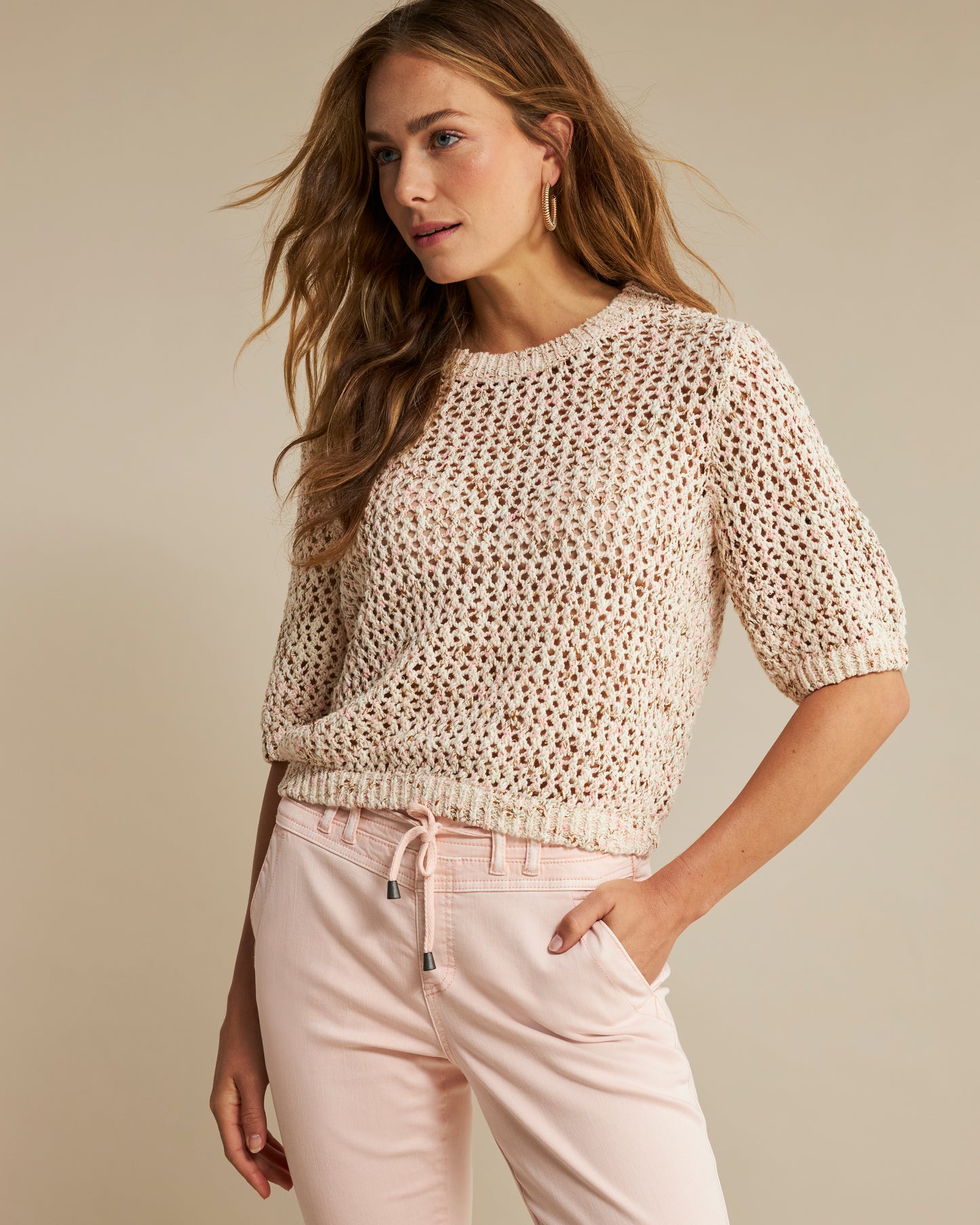 Red Button Jolene Pullover - Multi Sand - xs