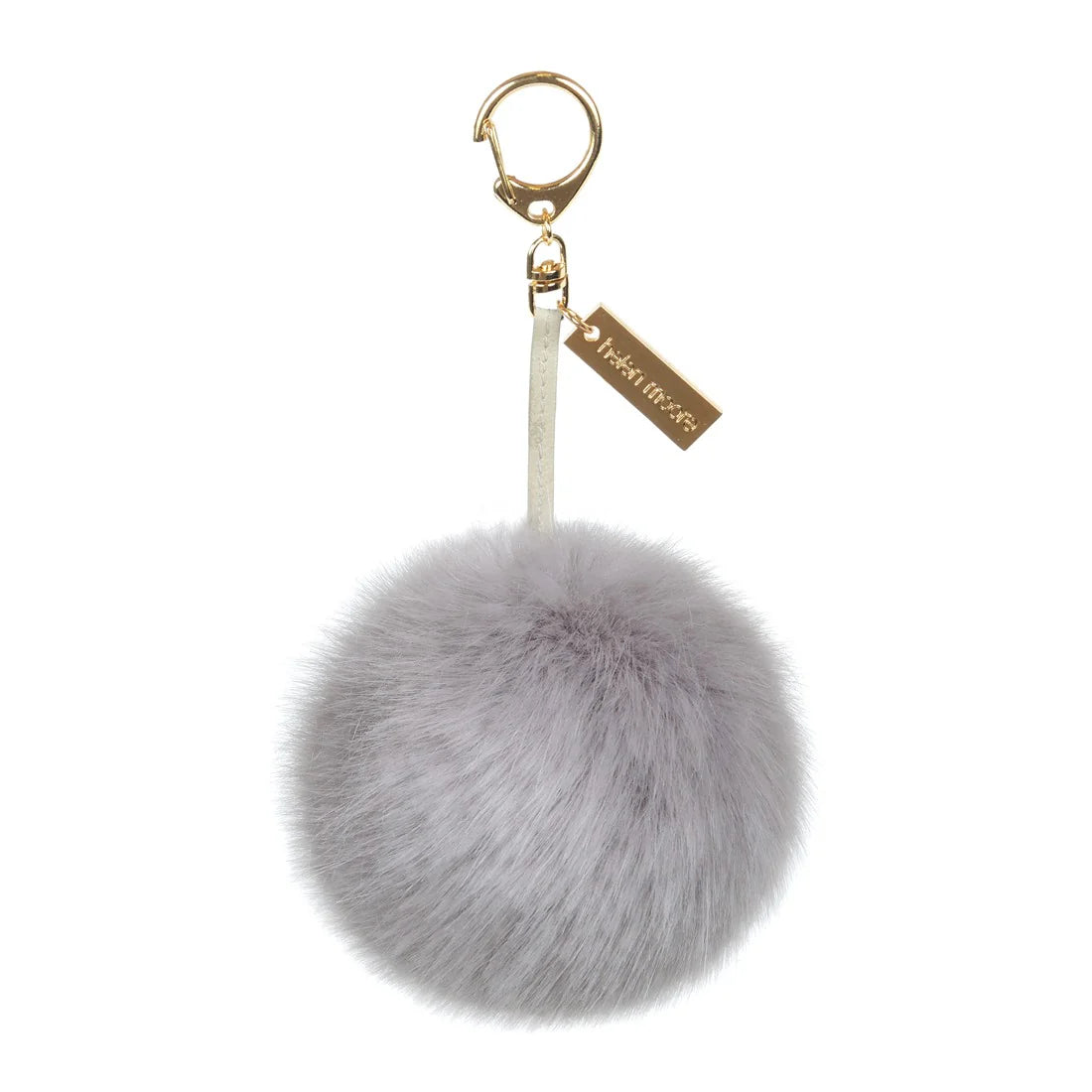 Helen Moore Pom Pom Keyring - Opal Grey - Default Title