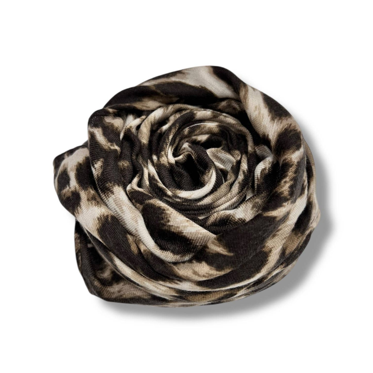 Classic leopard print scarf in Taupe