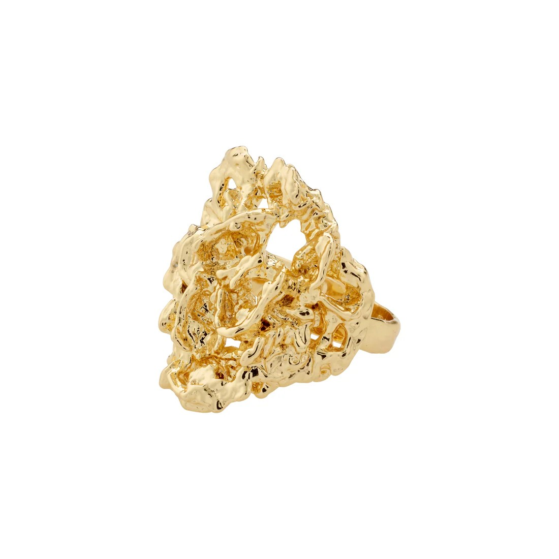 Bold, eclectic, and oversized rings in gold or silver plating make a fantastic fashion statement.