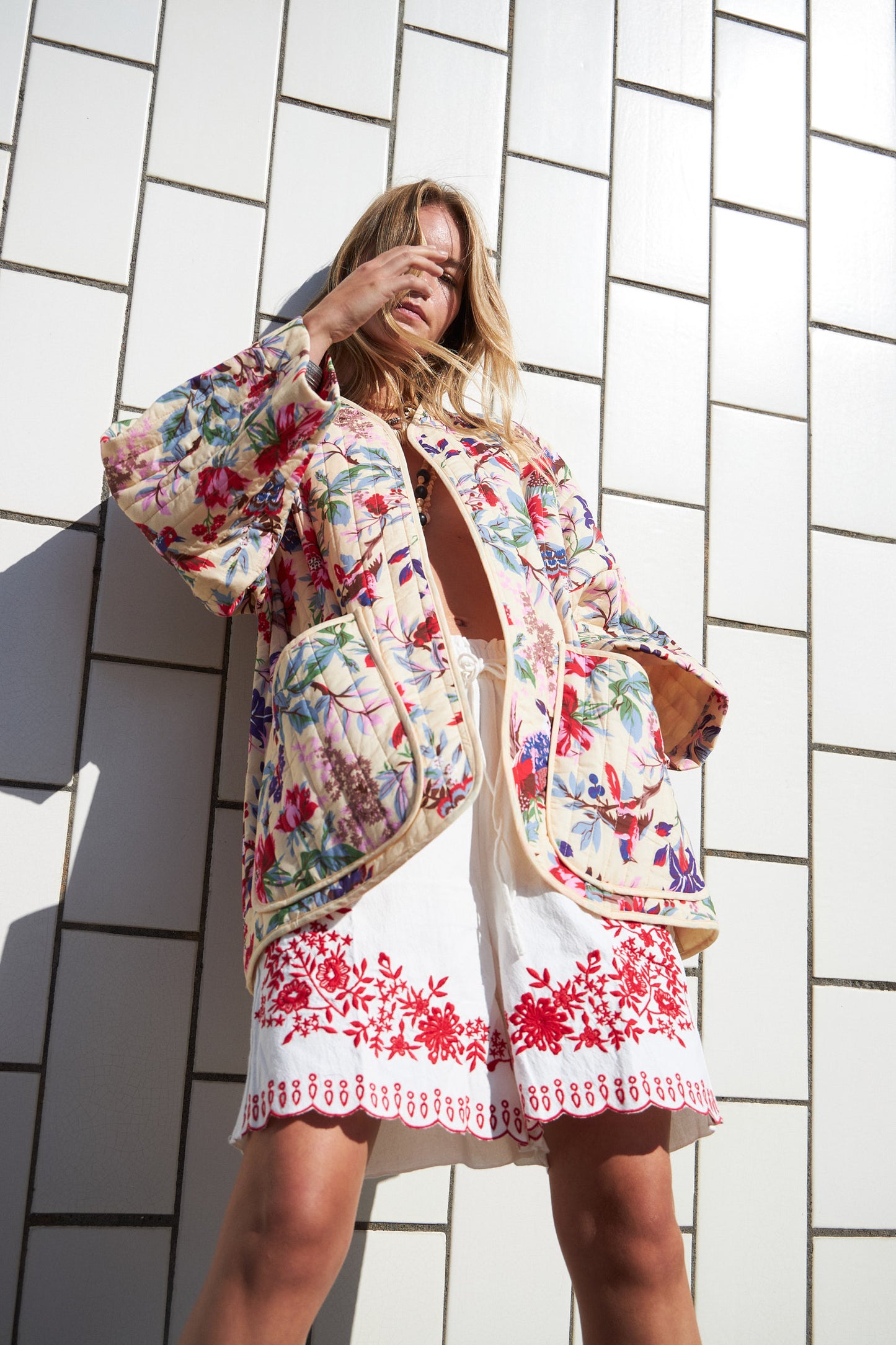 Lollys Laundry Lulu Jacket - Flower Print Multi