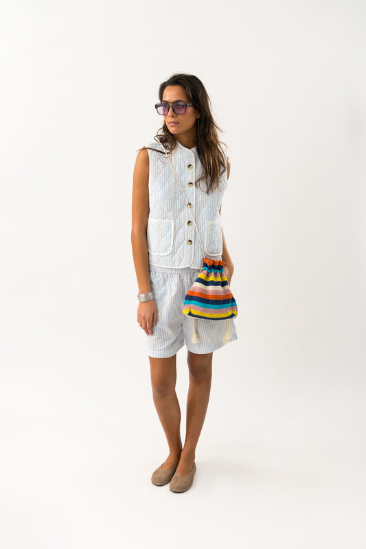 Lollys Laundry Cairo Vest - Stripe