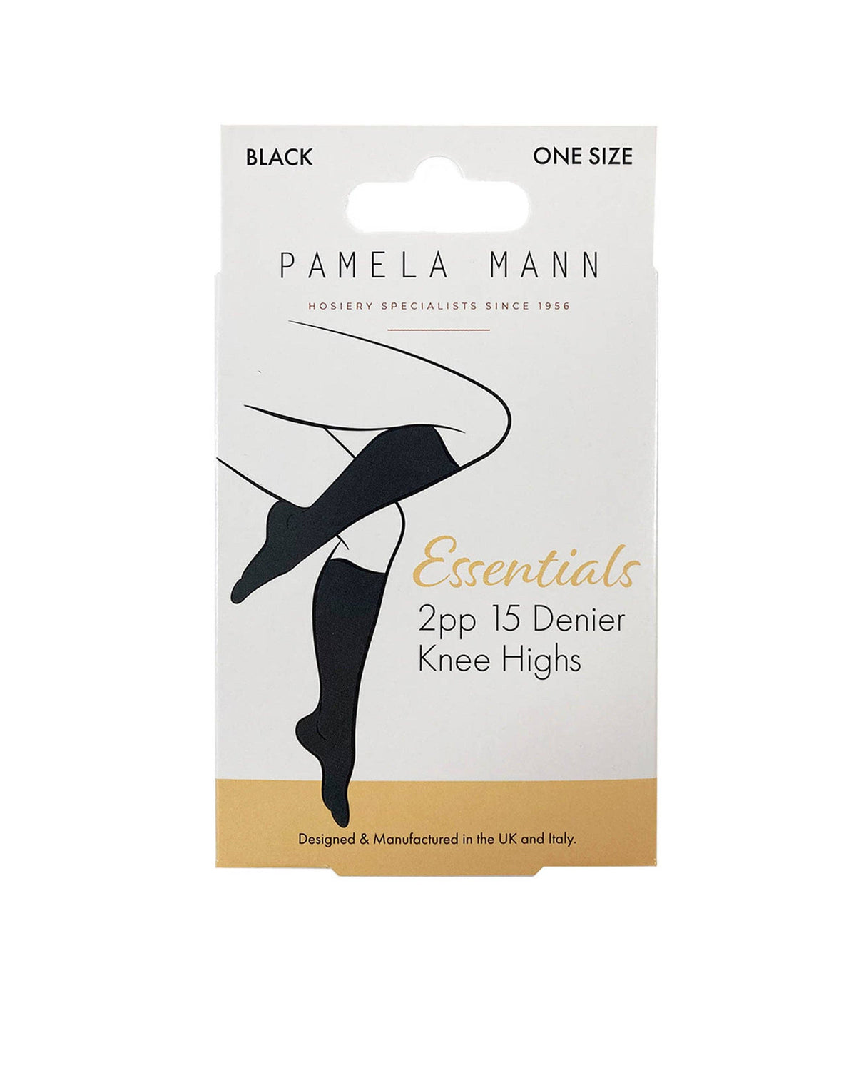Pamela Mann Black Sheer Knee High Socks