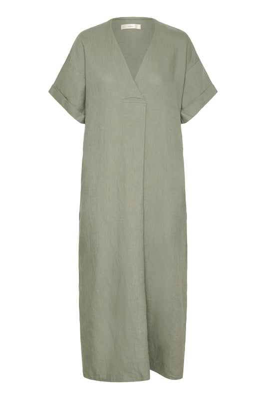 InWear Solina Linen Dress - Algave Green