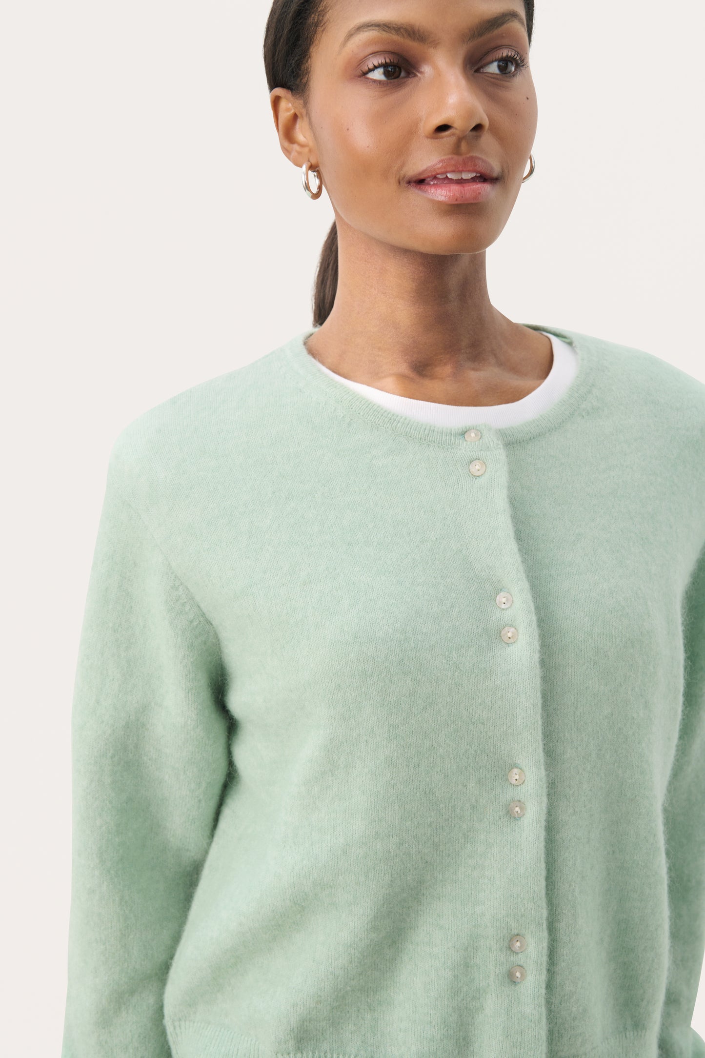 Part Two Ninell Cardigan - Cameo Green