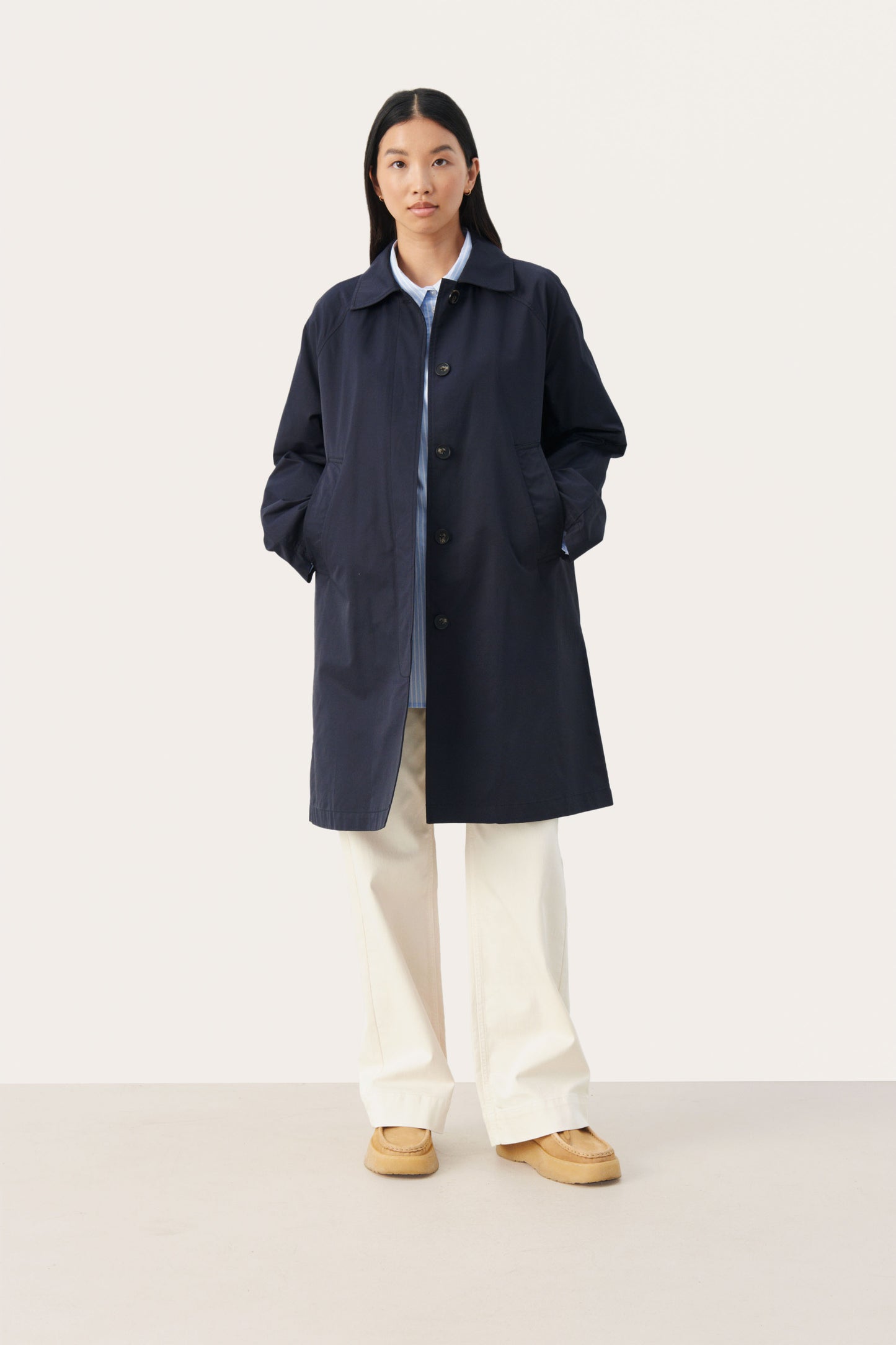 Part Two Ettie Coat - Navy Blue